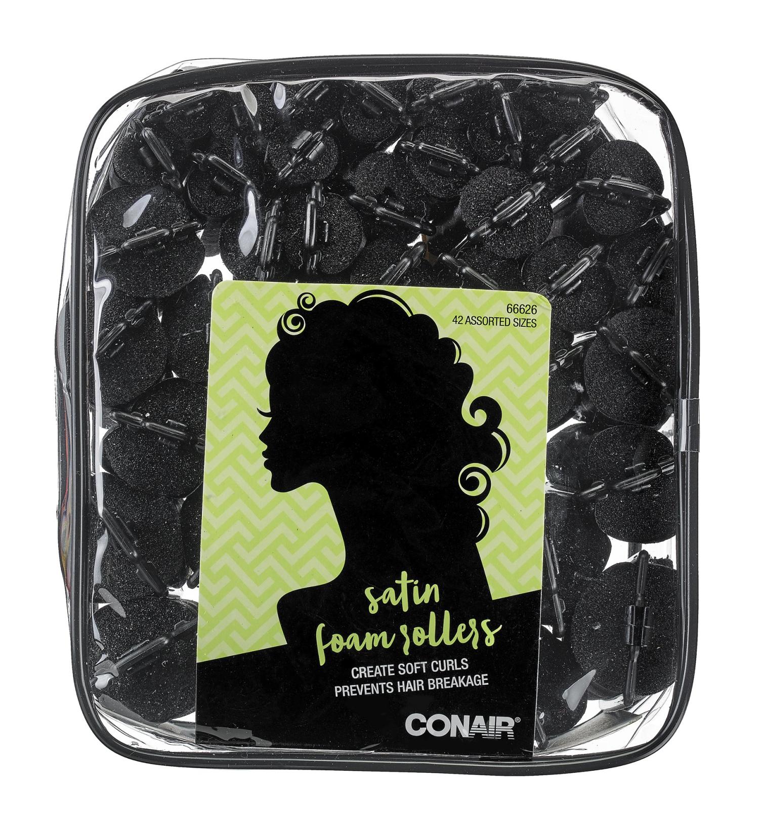 Conair Foam Rollers Satin Assortment - 42 Count for Professional Hair Styling - Buy Online on GoSupps.com