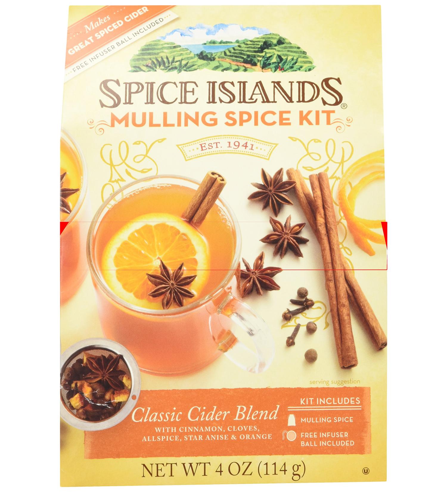 Spice Islands Classic Cider Blend - Mulling Spice Kit with Infuser Ball - Buy Online on GoSupps.com