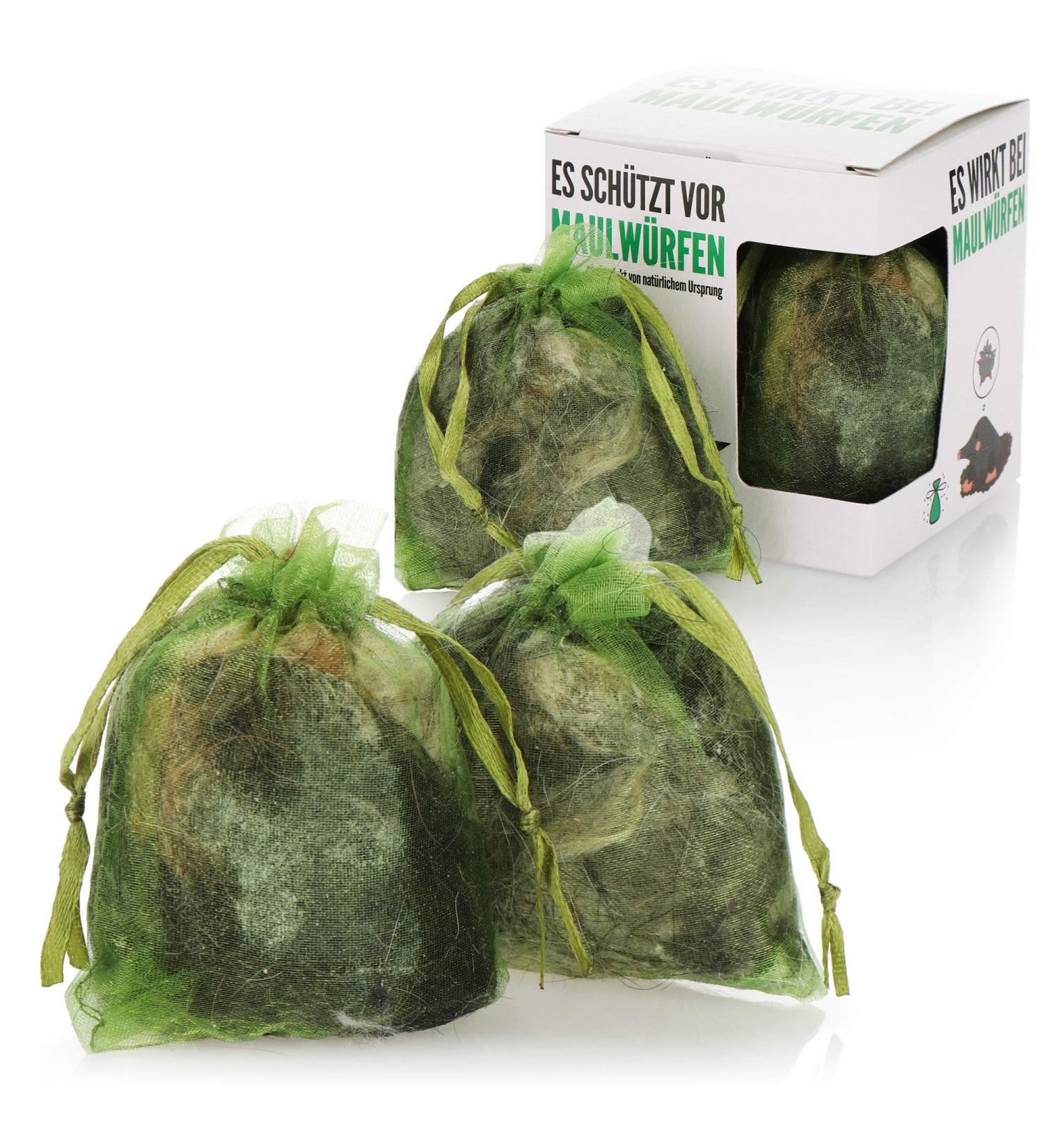 COM-FOUR 4x Vole Defense - Eco-Friendly Pet-Safe Solution with Dog Hair - 4 Pieces for Effective Wildlife Control - Buy Online on GoSupps.com