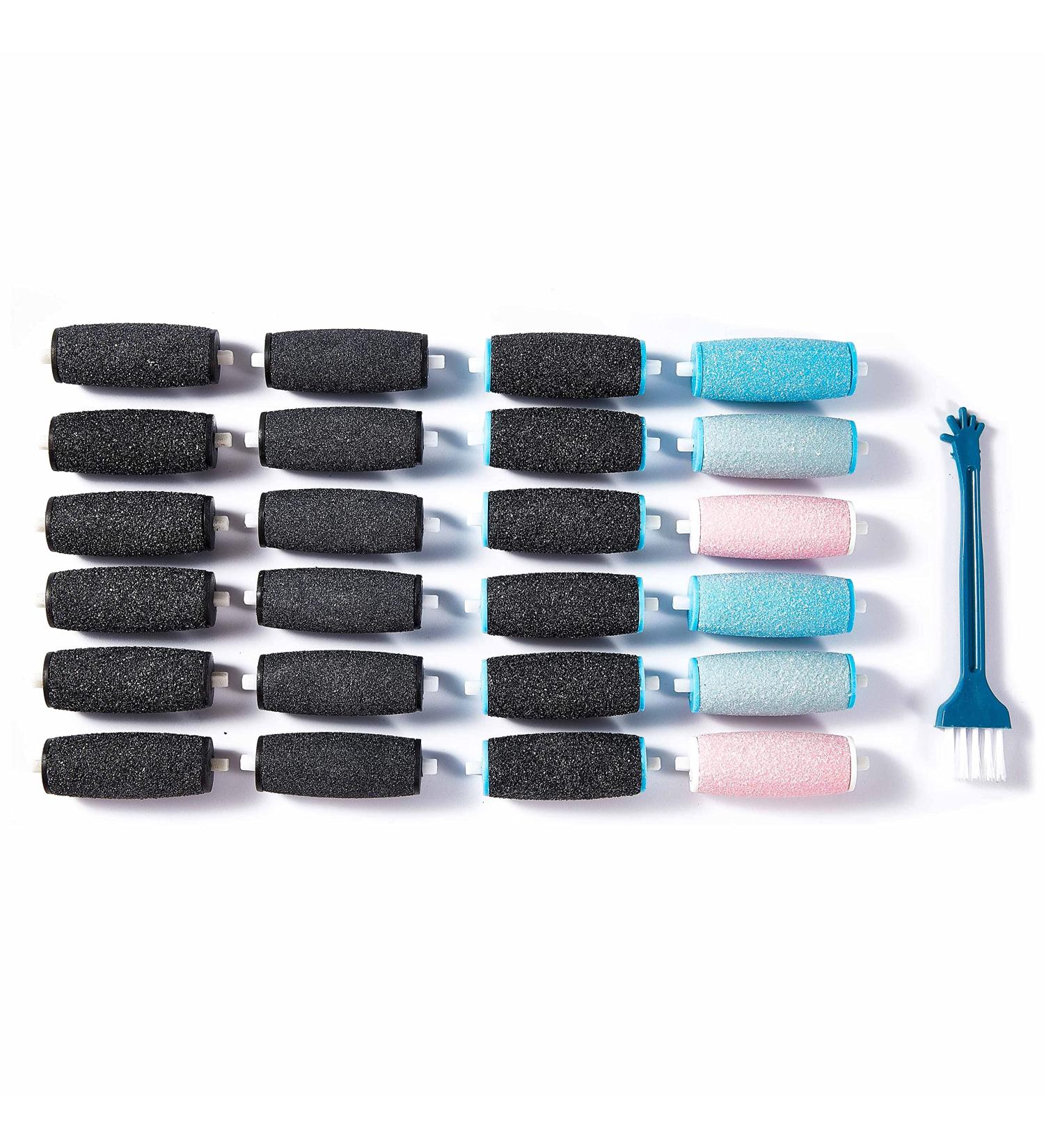 24-Pack Extra Coarse Pedi Perfect Refills | Compatible with Amope Pedi Perfect Foot File | 6 Extra + 12 Regular + 6 Soft - Buy Online on GoSupps.com