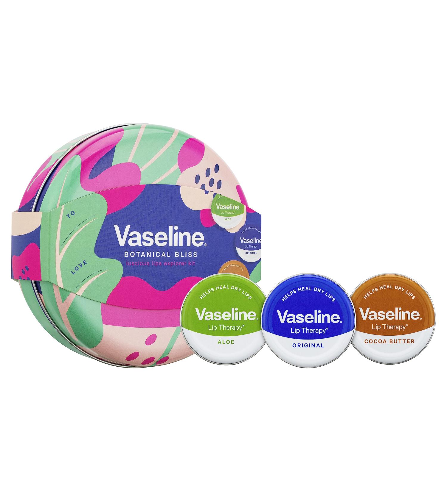 Vaseline Luscious Lips Explorer Kit - 3 Lip Balms for Beautiful Healthy Lips - 2023 Gift Set - Buy Online on GoSupps.com