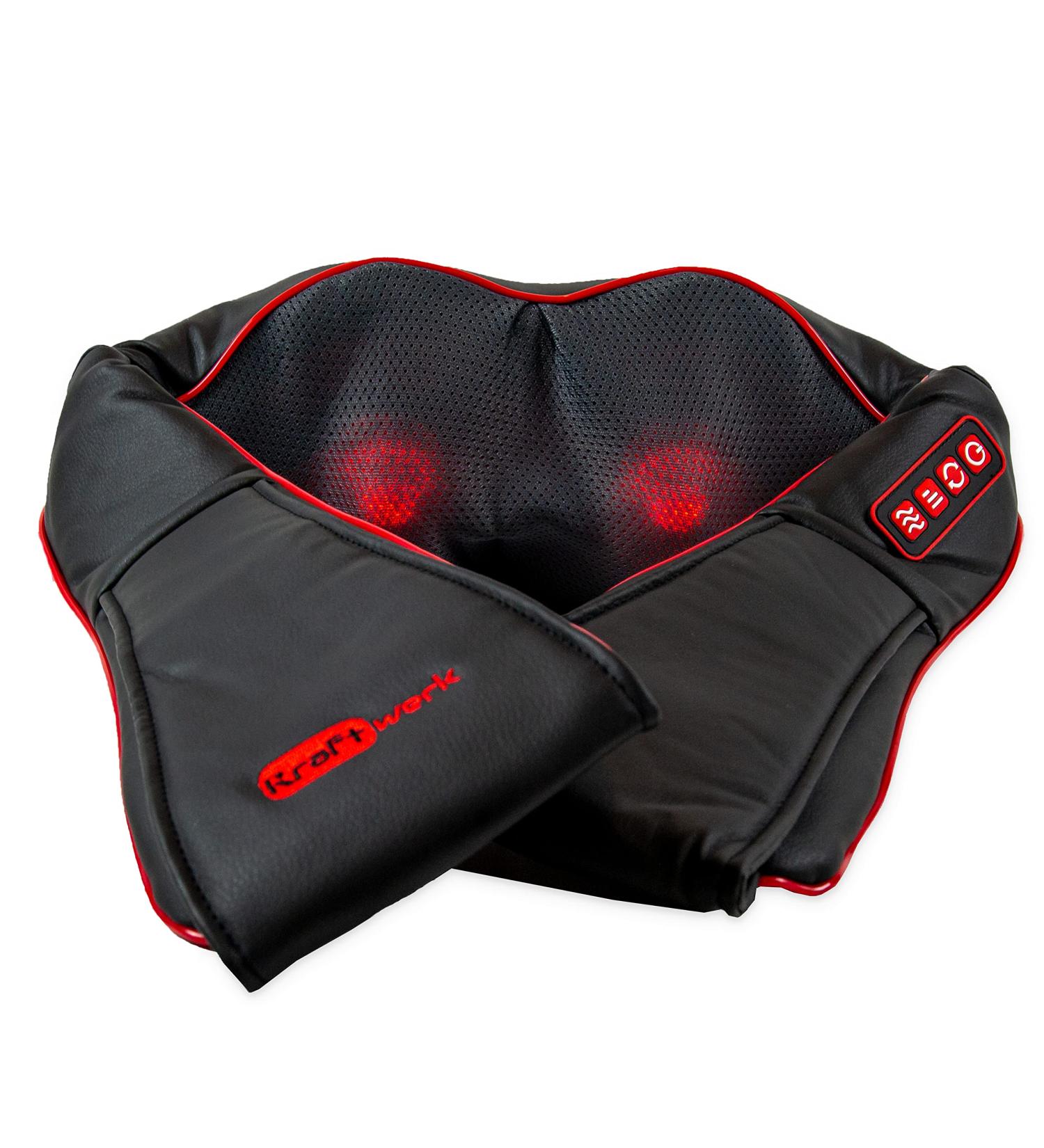 Kraftwerk Wireless Shiatsu Neck & Back Massager with Infrared Heat - 3D Rotating Massage Belt for Shoulder Relief - Buy Online on GoSupps.com