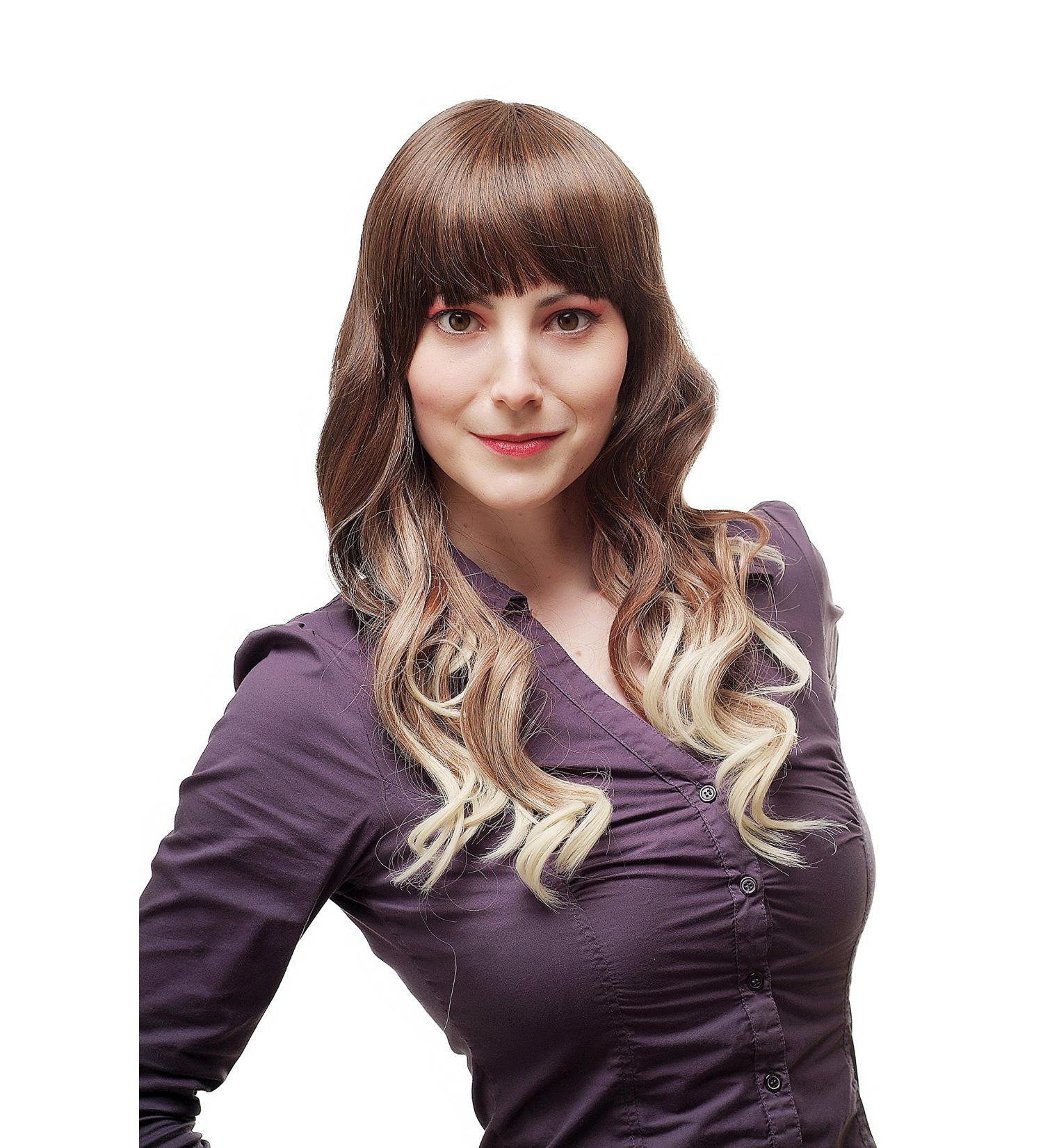 WIG ME UP Sexy Ombre Wavy Ladies Wig - Four-Tone Brown to Light Blonde | SA060-30T613-H6T30 - International Shipping Available - Buy Online on GoSupps.com