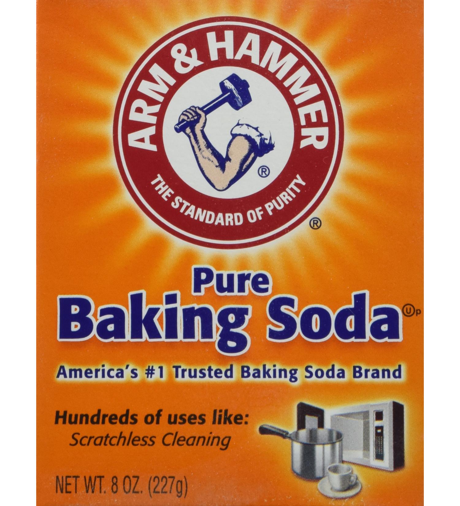 Arm & Hammer Pure Baking Soda 8oz (3 Pack) - Multi-Purpose Cleaning & Deodorizing Agent - Buy Online on GoSupps.com