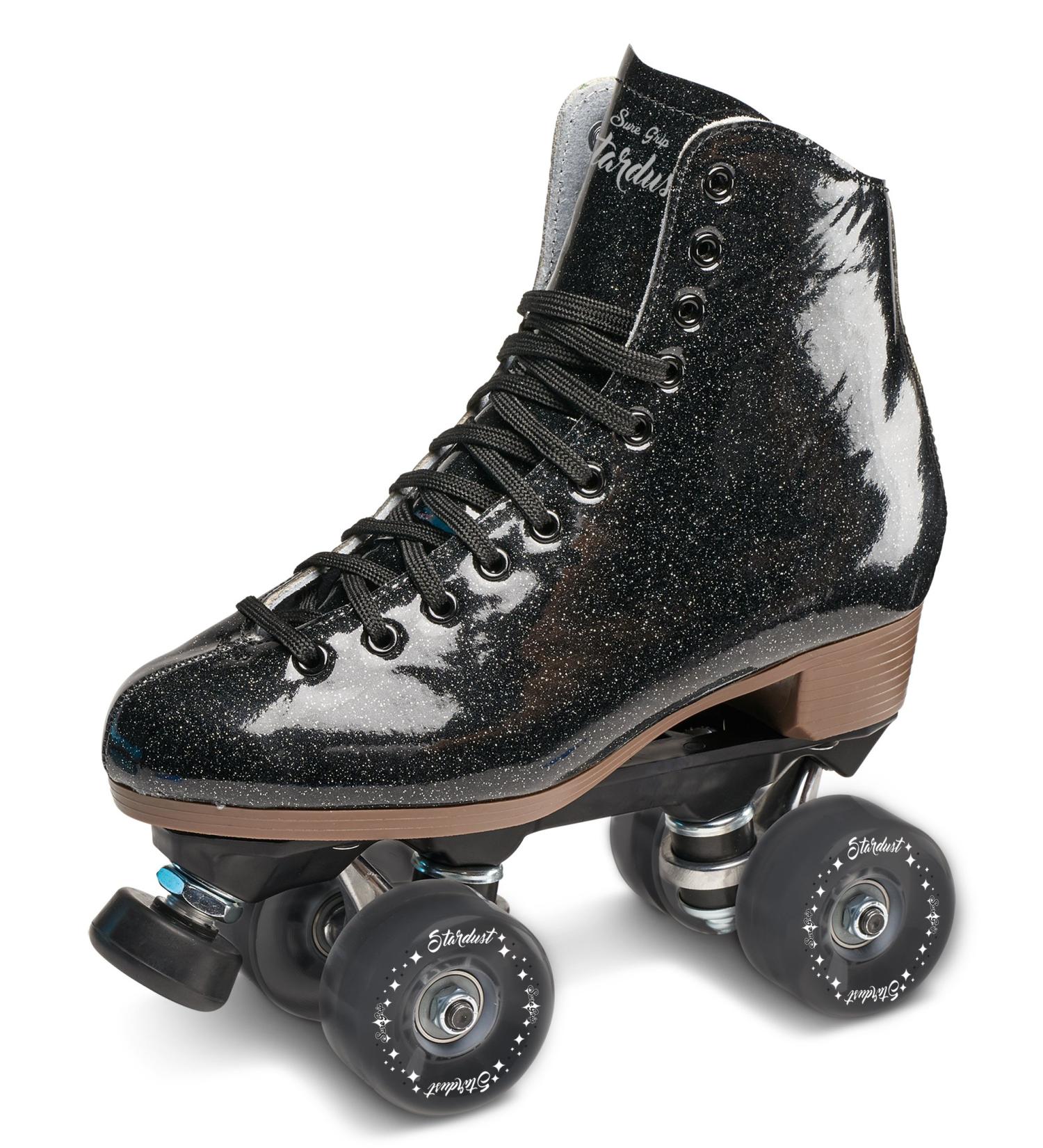 Sure-Grip Stardust Glitter Roller Skate - Black (Men's 7 / Women's 8) - Buy Online on GoSupps.com