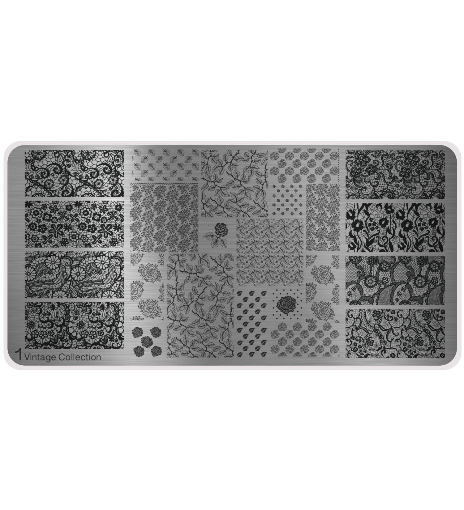 MoYou XL Vintage 1 Stamping Template - Premium Nail Art Stamping Kit for Professional Manicure - Buy Online on GoSupps.com