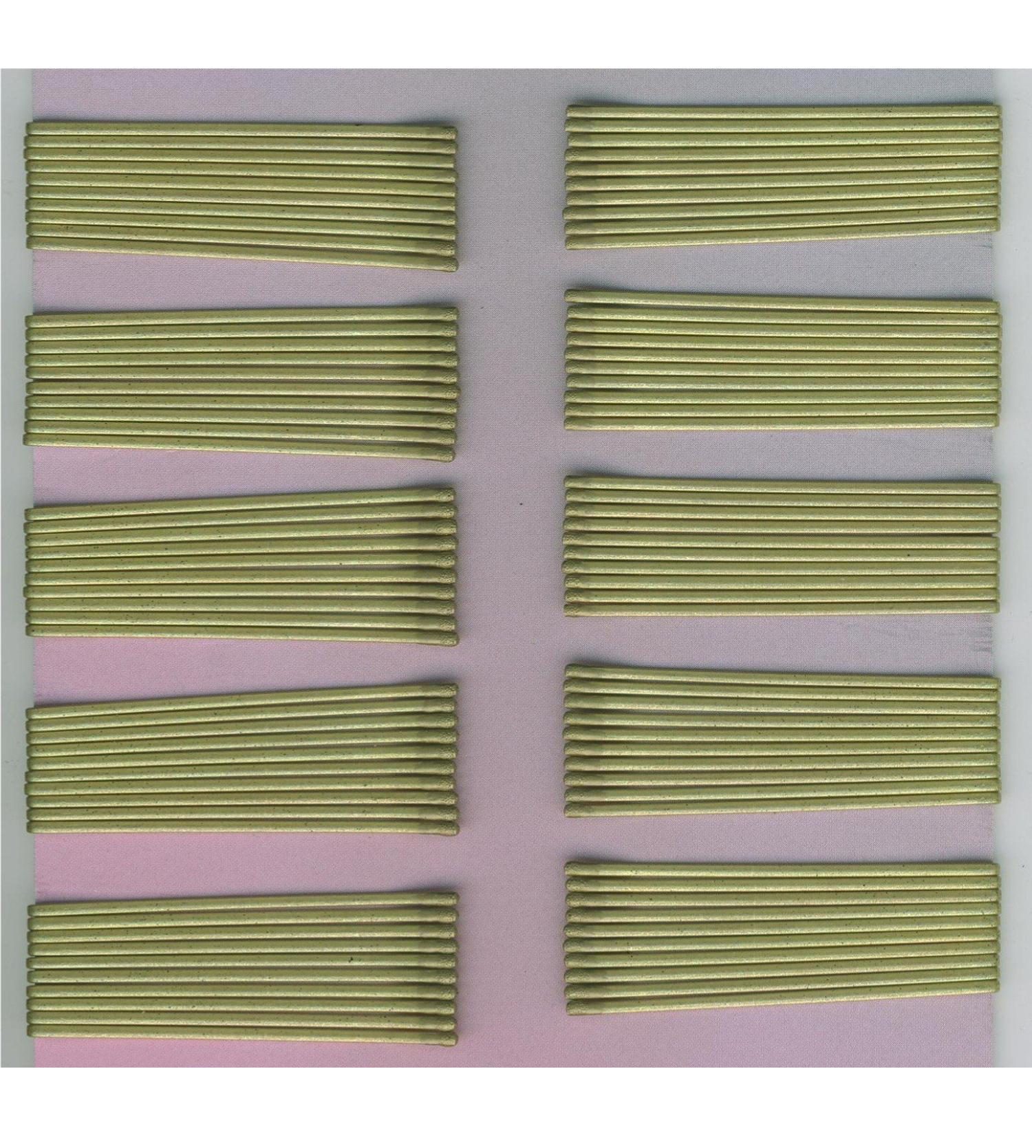 Efa Chevalier hair clips gold 100pcs. 5cm gold 100 pieces (1 pack)