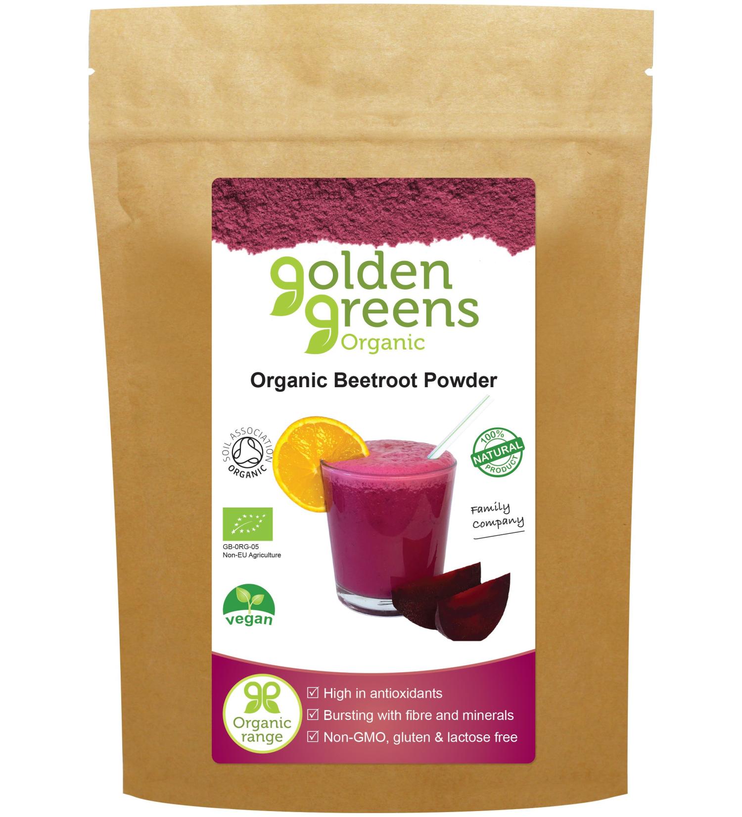 GOLDEN GREENS ORGANIC Organic Beetroot Powder 200g (PACK OF 1)