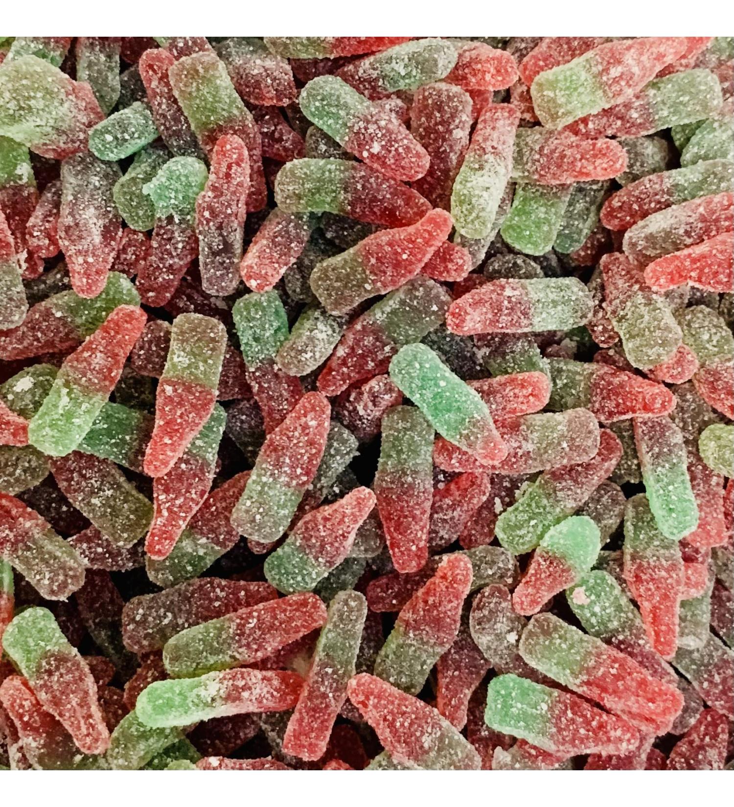 Fizzy Watermelon Bottles LARGE RETAIL Sweet Shop Jar by The Gourmet Sweet Company