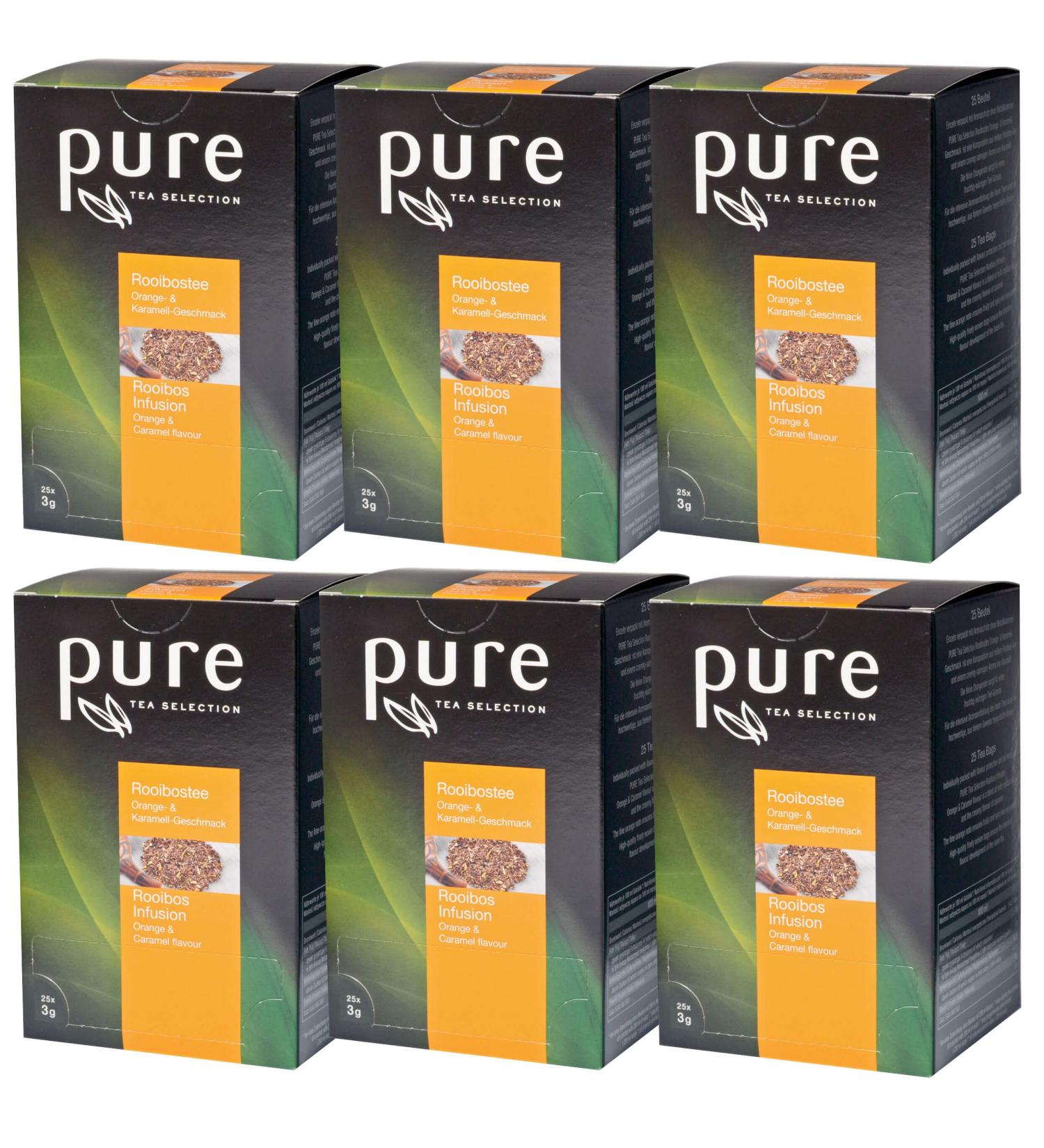 PURE Tea Selection Rooibos Orange Caramel 6 x 25 tea bags