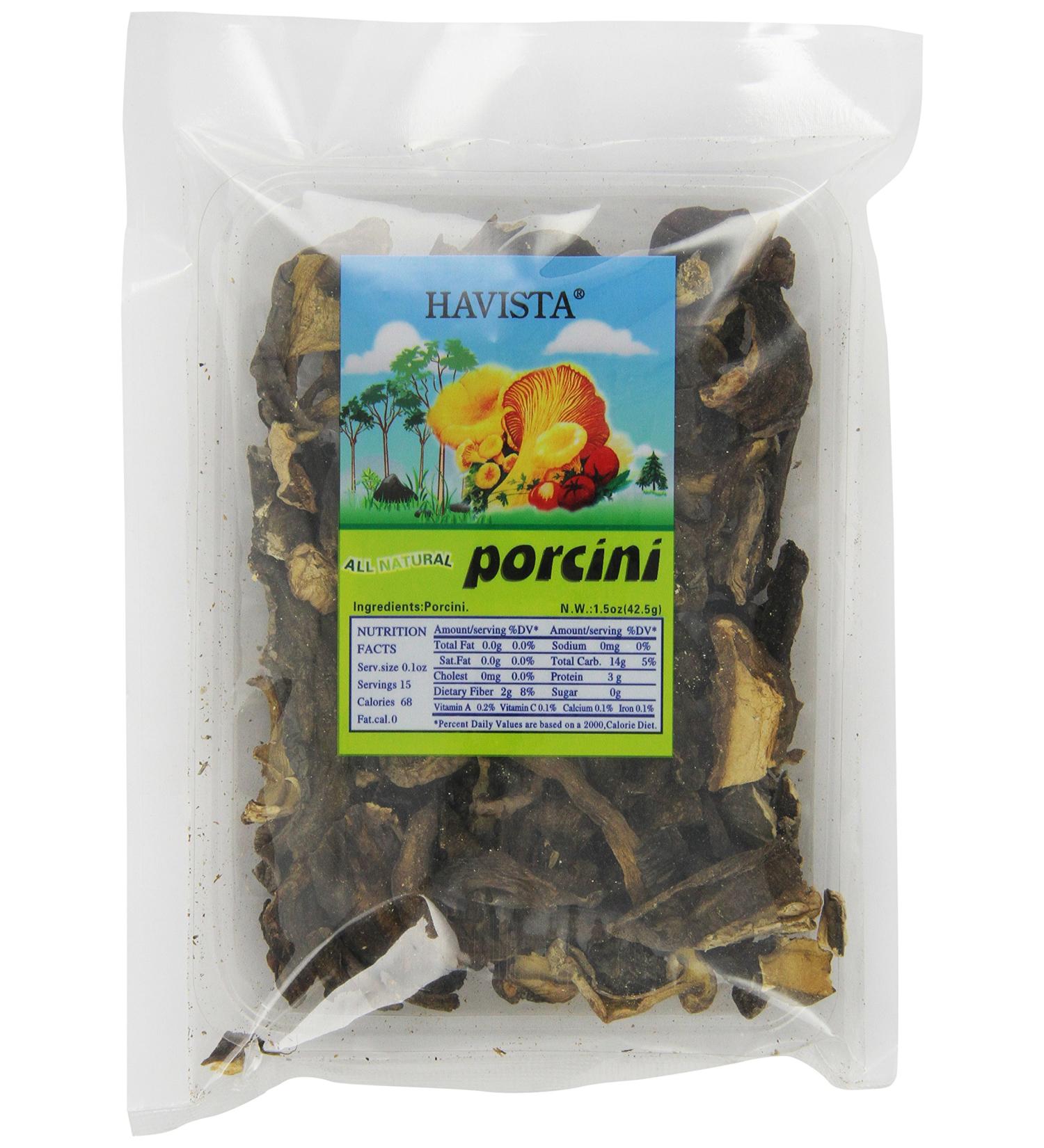 Havista Dried Porcini Mushrooms 1.5oz | Premium Quality | Shop Now - Buy Online on GoSupps.com