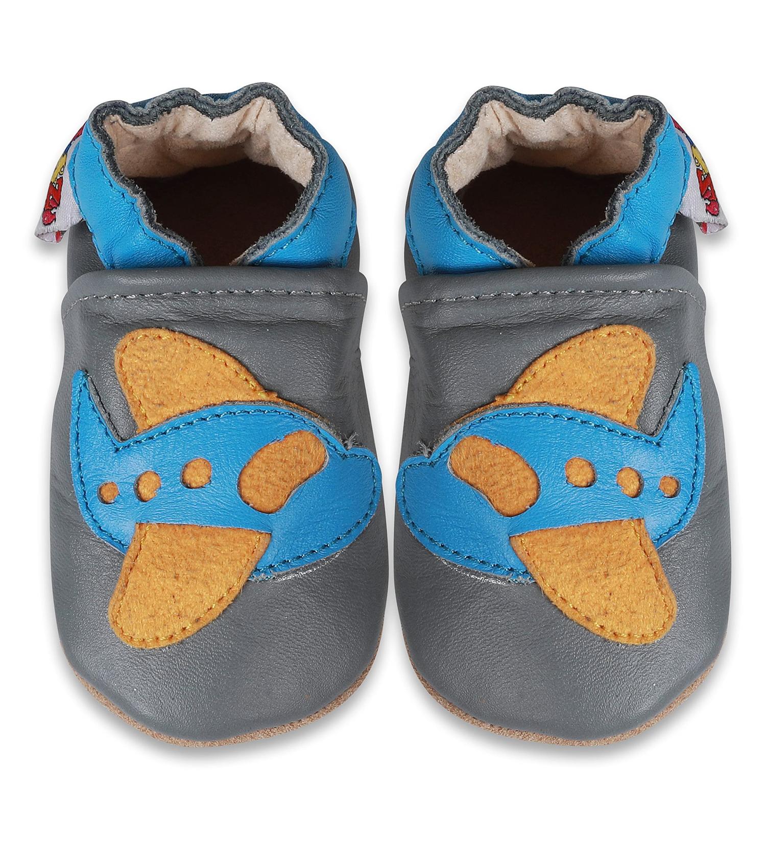 SHADOW DANCE UK Baby Boy & Girl Soft Sole Leather Winter Booties 22 Aeroplane 18-24 Months - Buy Online on GoSupps.com