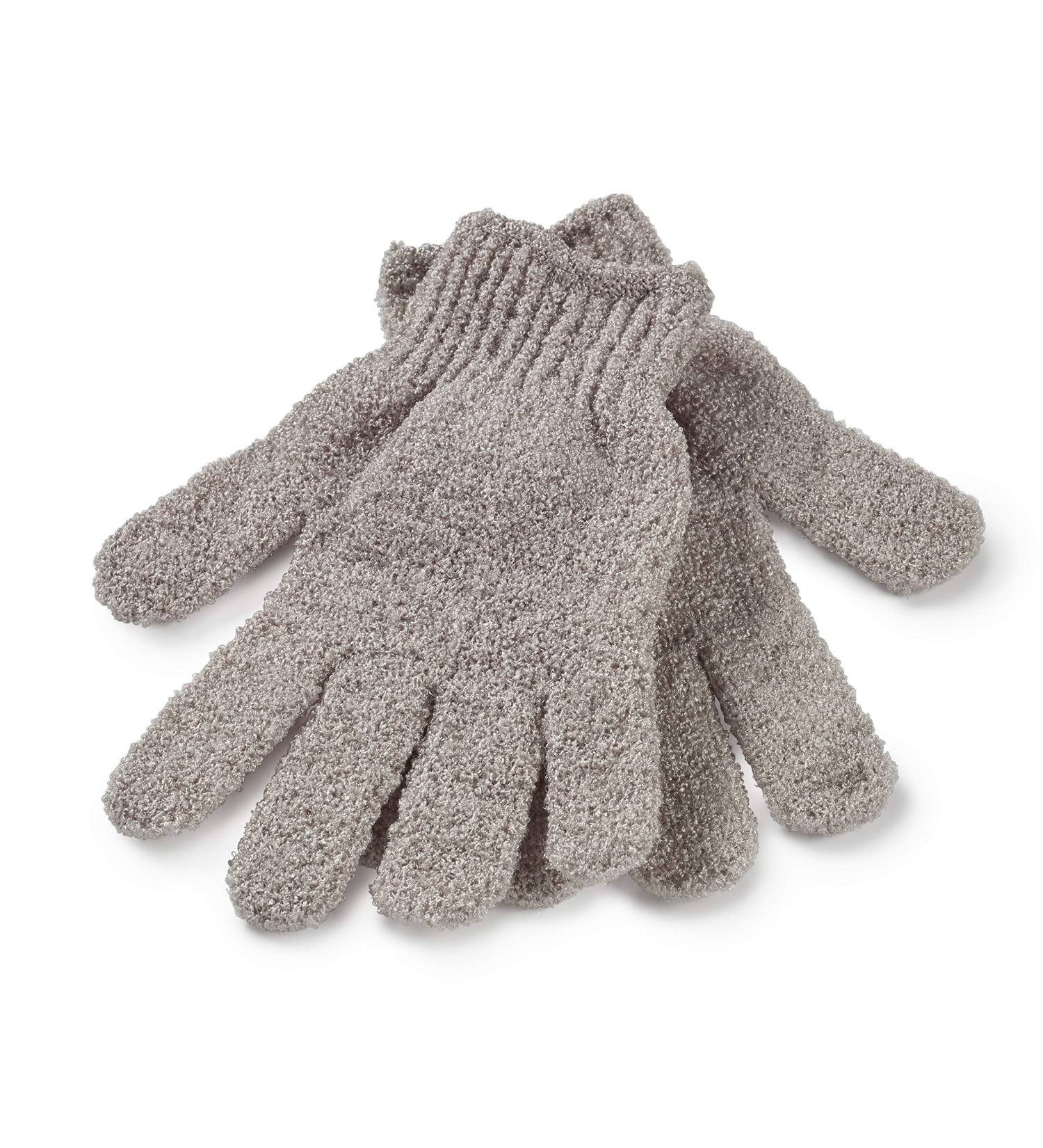 Manicare Exfoliating Gloves - Back & Body Scrubber for Shower, Bath Spa - Loofah Mitts for Circulation, Cellulite & Dead Skin - One Size - Buy Online on GoSupps.com