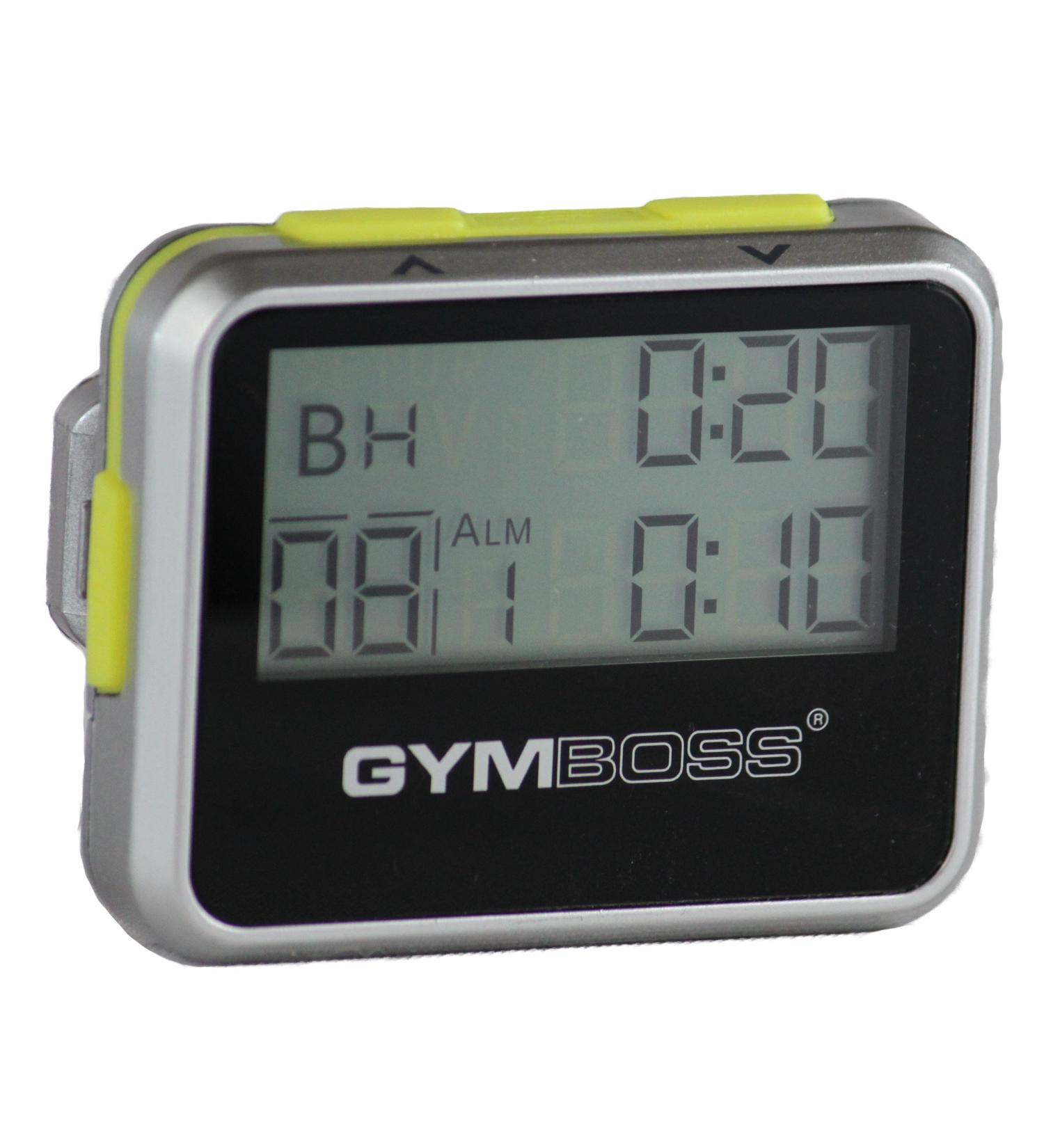 Gymboss Interval Timer and Stopwatch - Silver/Yellow Metallic Gloss - Buy Online on GoSupps.com