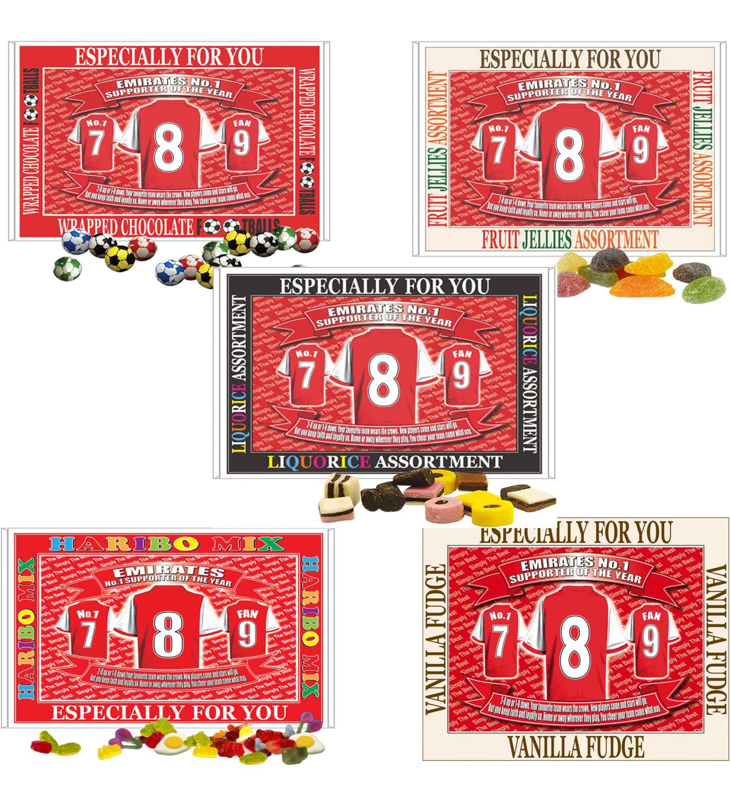 Gooners Football Shirt Gift Boxed Sweets - Buy Online on GoSupps.com