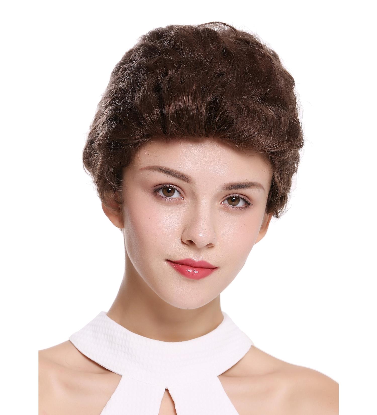 WIG ME UP B-HH-12-8 Human Hair Wig for Women & Men - Short Wavy Fashionable Brown Color - Shop Internationally - Buy Online on GoSupps.com