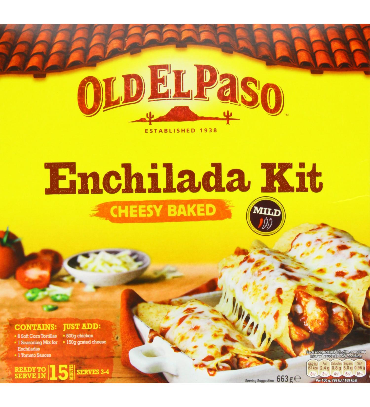 Old El Paso - Cheesy Baked Enchiladas - 663g - Buy Online on GoSupps.com