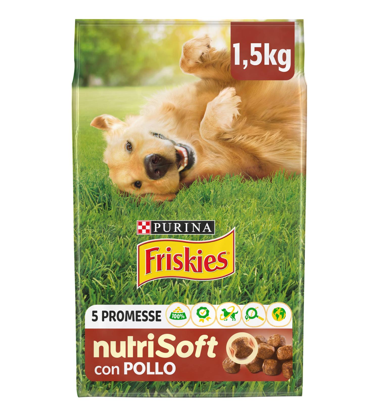 PURINA FRISKIES 5 Promises Adult Dog Food with Chicken 6 Bags of 1.5 kg - Buy Online on GoSupps.com