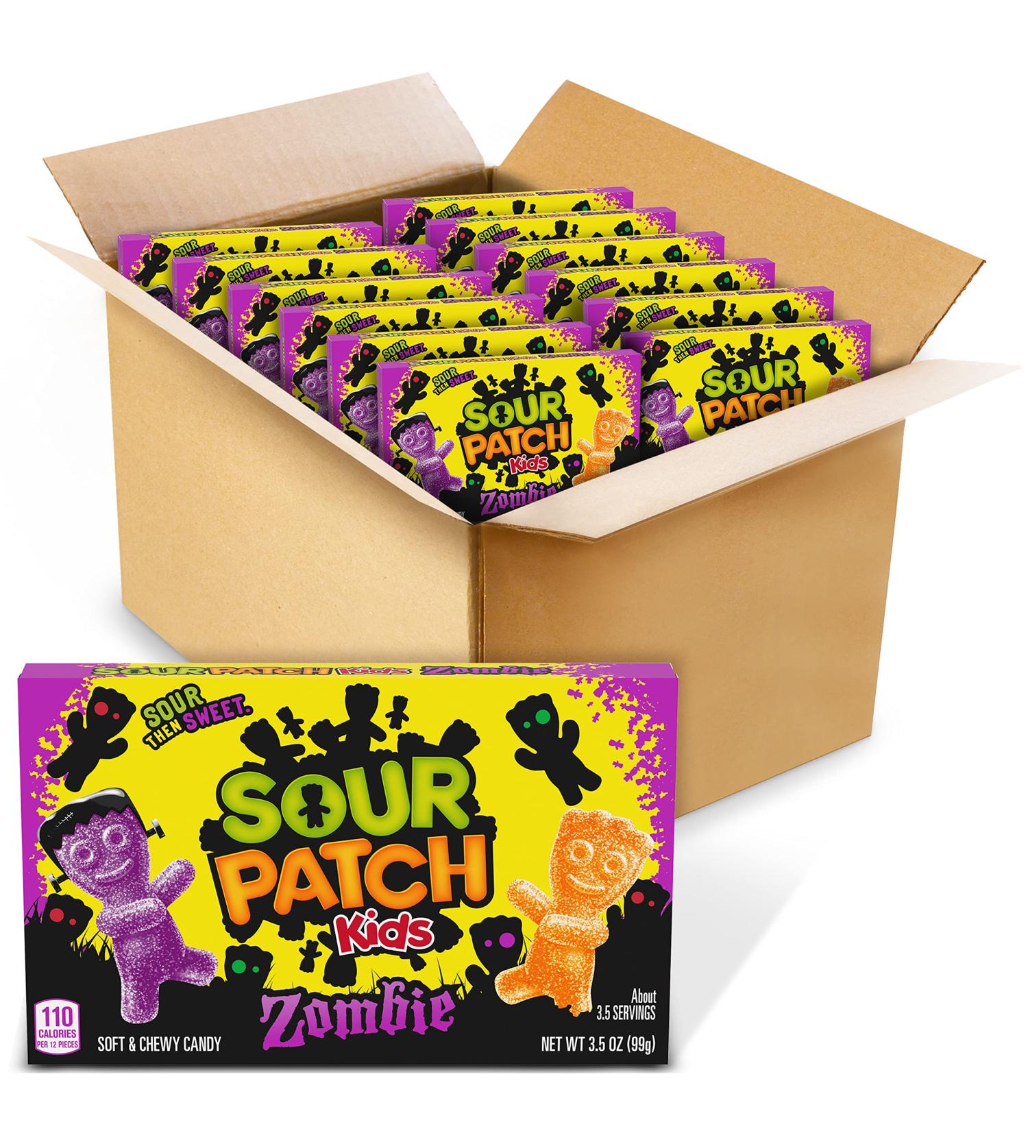 SOUR PATCH KIDS Zombie Orange & Purple Soft & Chewy Halloween Candy  12 - 3.5 oz Trick or Treat Boxes - Buy Online on GoSupps.com