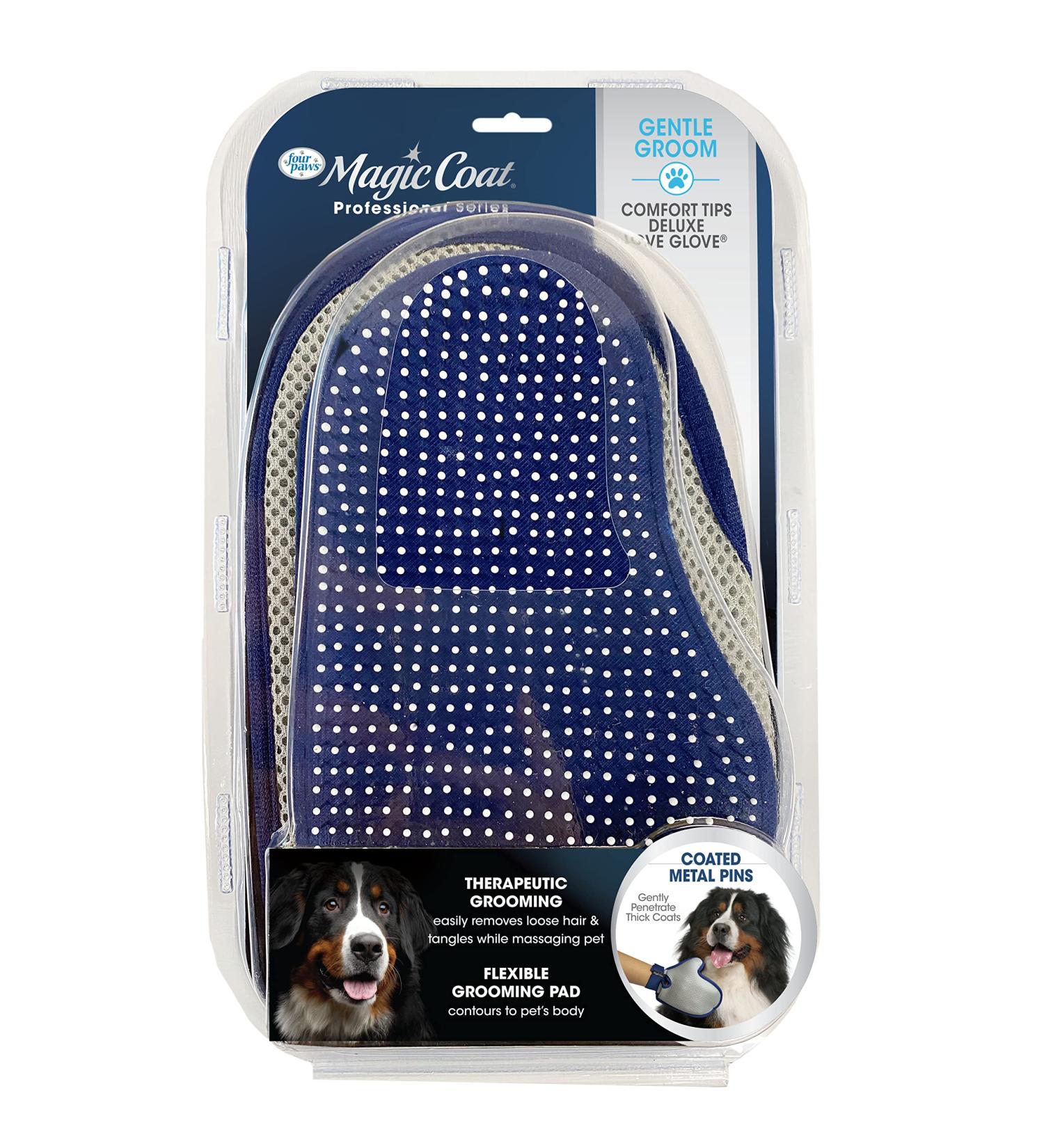 Four Paws Magic Coat Deluxe Love Glove for Dogs with Tender Tips - Grooming Made Easy - Buy Online on GoSupps.com