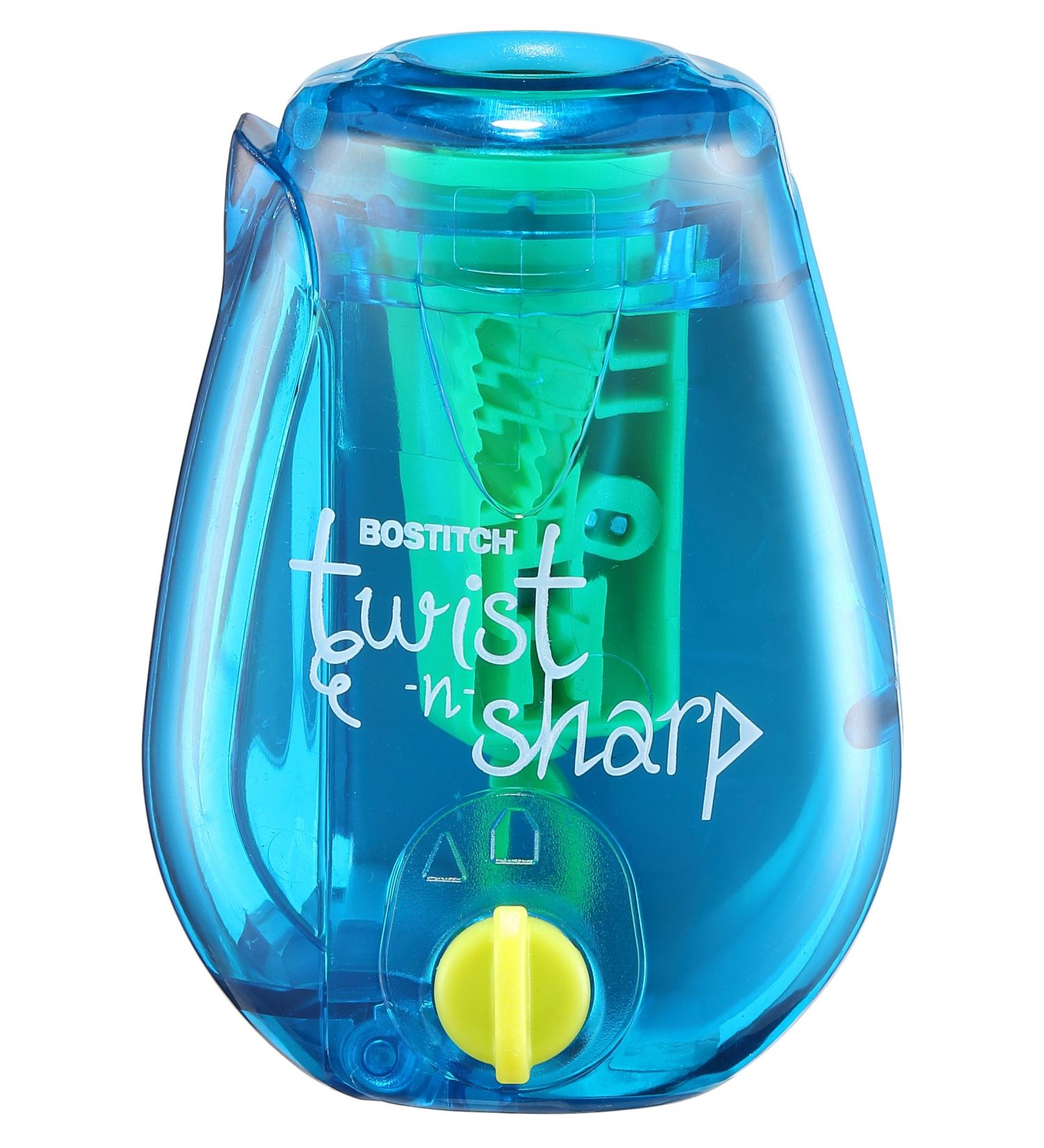 Bostitch Twist-n-Sharp Pencil Sharpener for Kids & Colored Pencils - Assorted Colors (PS1-ADJ) - Buy Online on GoSupps.com
