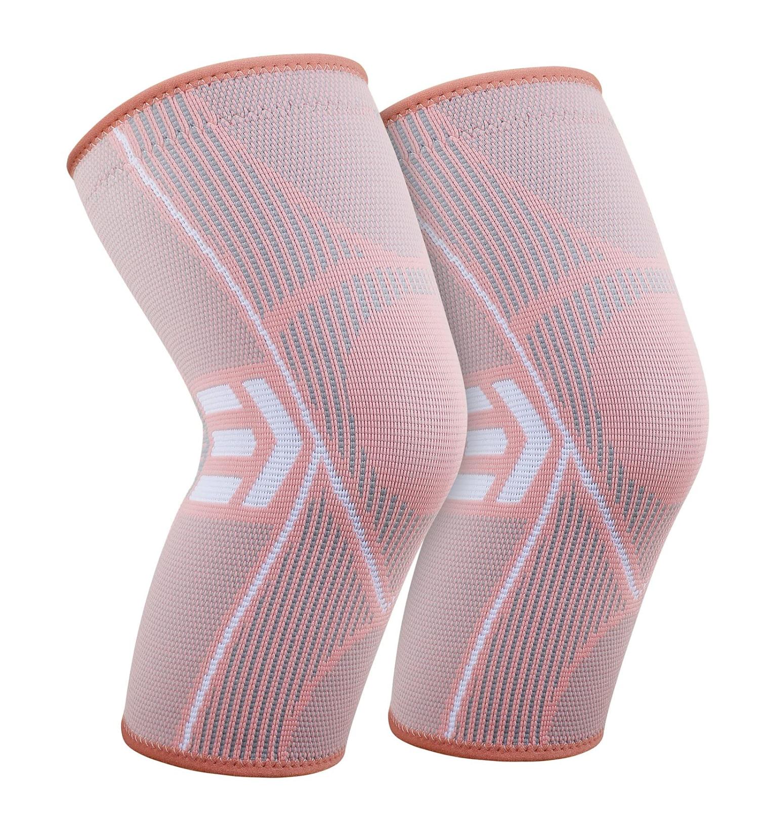 KGONE 2 Pack Knee Support Brace for Women Compression Knee Sleeve for Arthritis Joint Pain Pain Relief Meniscus Tear Injury Recovery Fitness Running Work Out Gym Hiking Sports - Buy Online on GoSupps.com