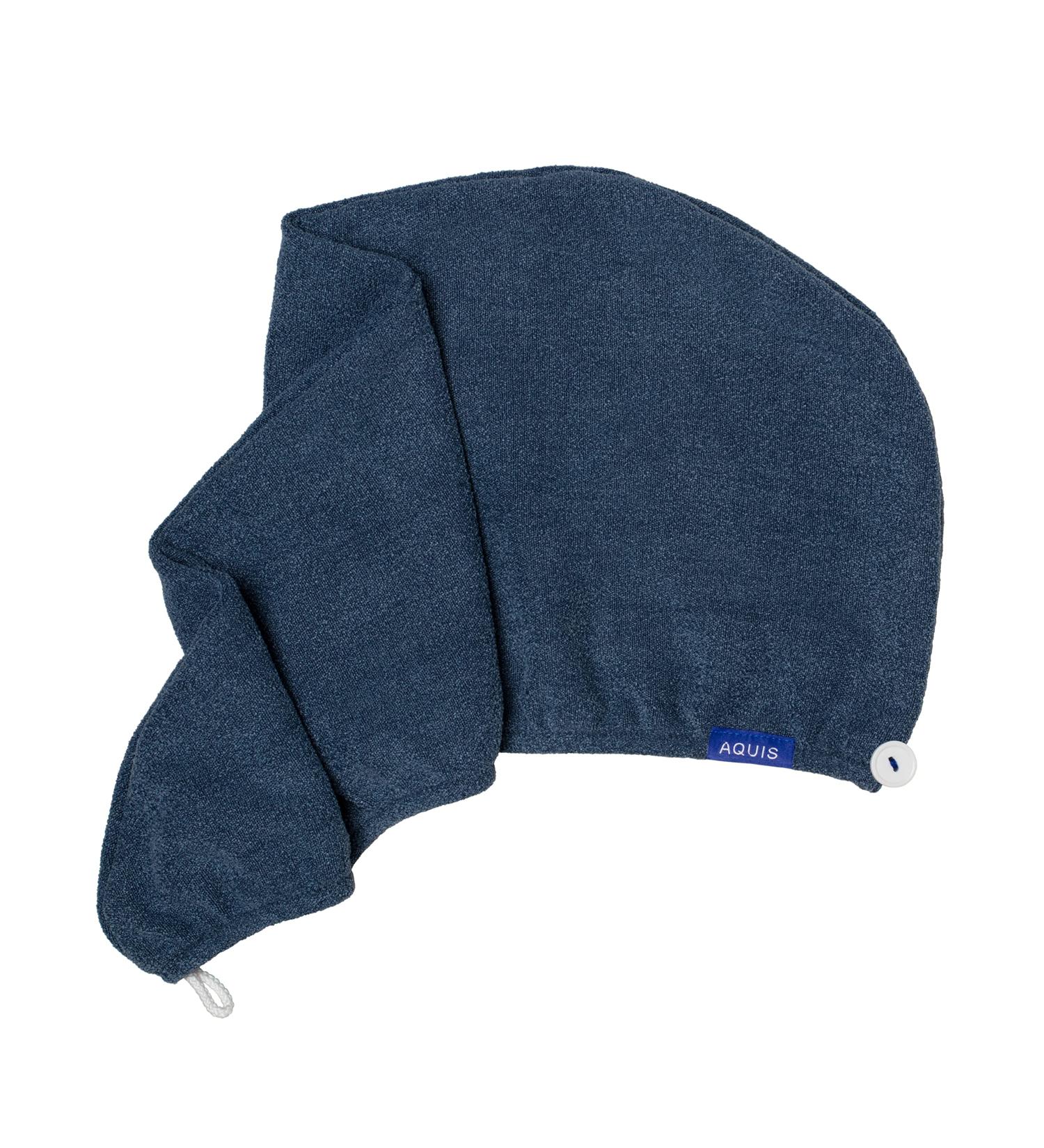 AQUIS Hair Wrap - Water-Wicking Ultra-Absorbent Microfiber - Ocean Blue - Buy Online on GoSupps.com