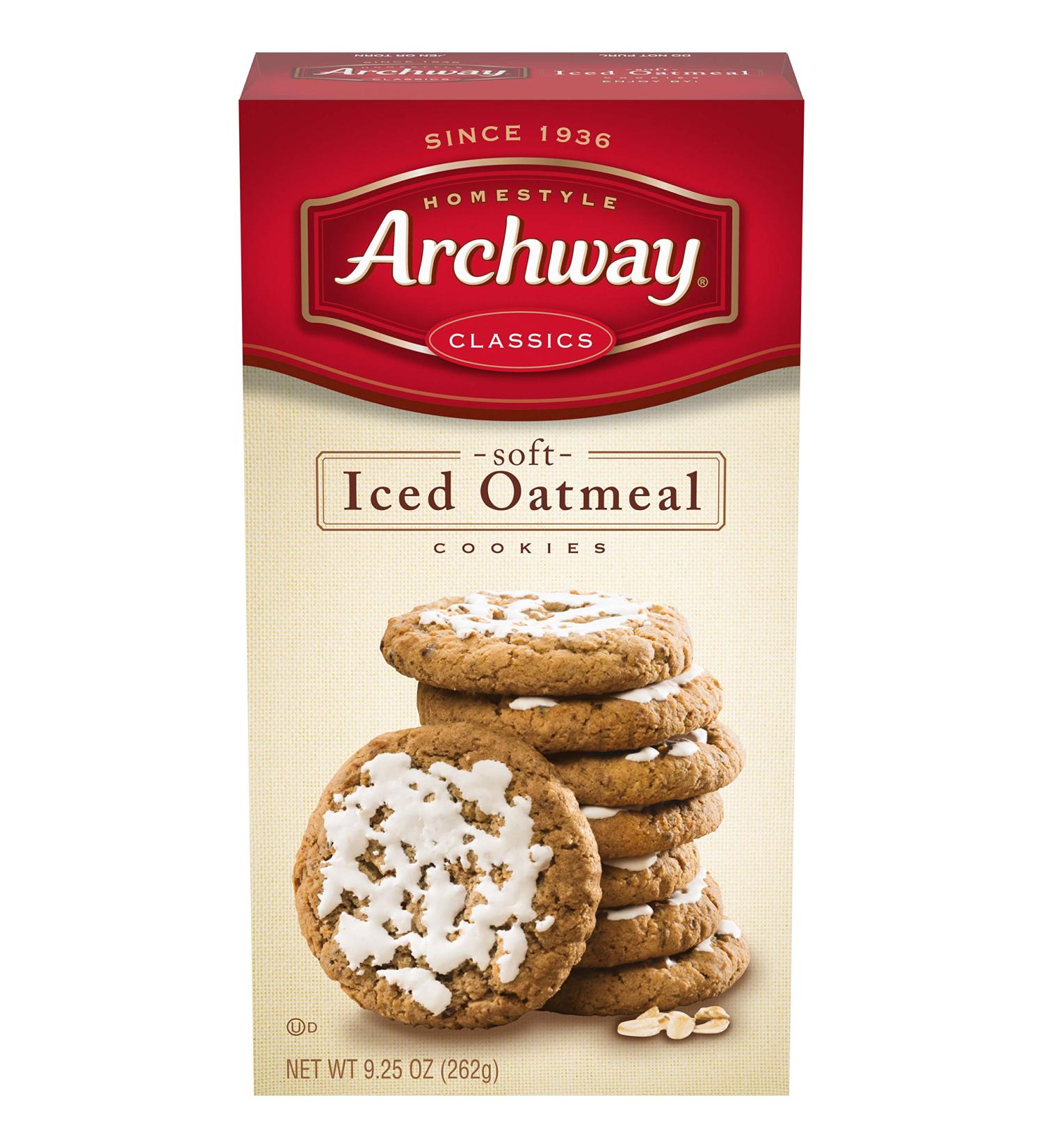 Archway Cookies Iced Oatmeal Soft Cookies 9.25oz (Pack of 9) - Delicious Cookies for Snacking - Buy Online on GoSupps.com