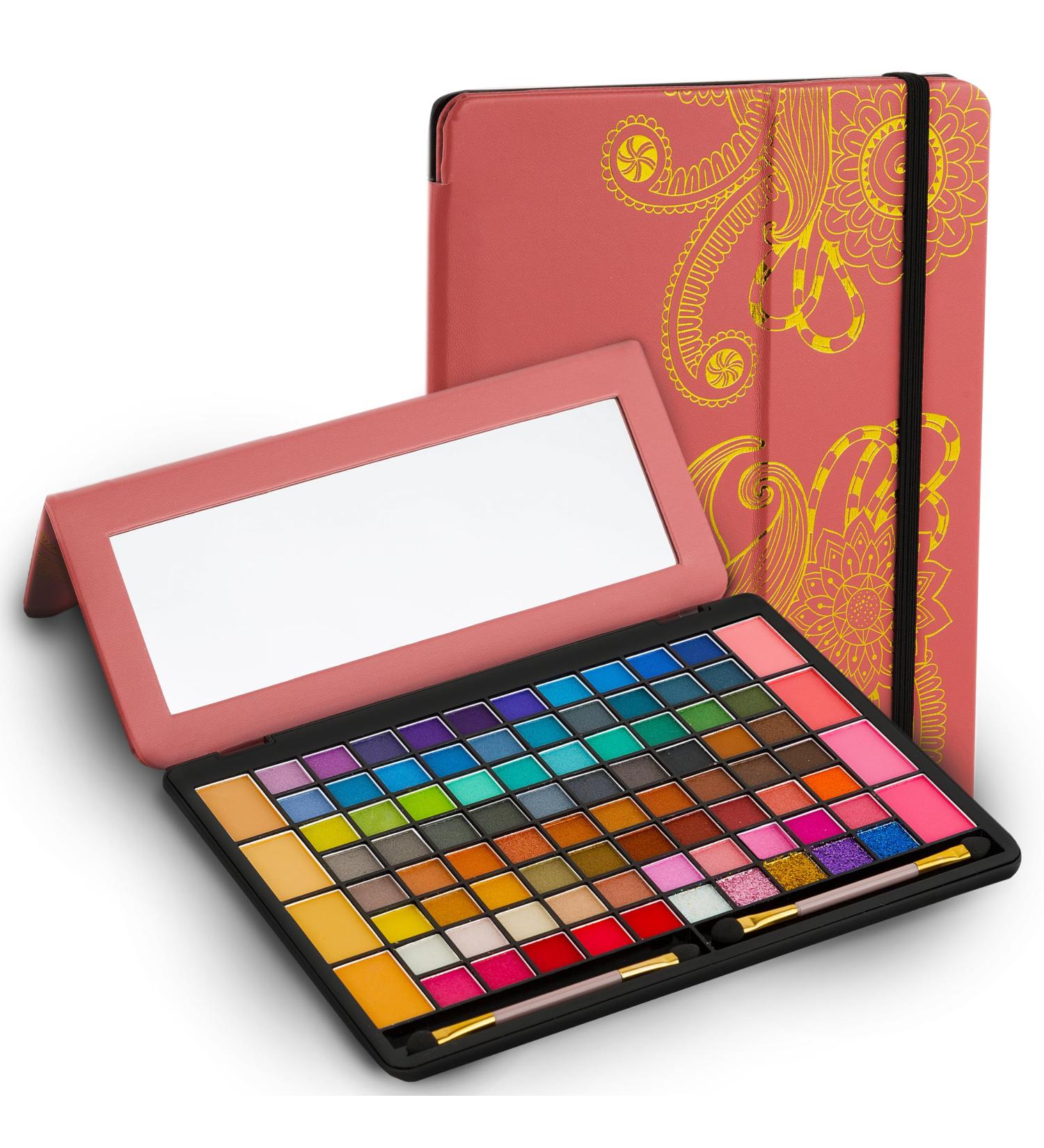 Toysical All In One Makeup Kit - 88 Colors Highly Pigmented Eyeshadow Palette in Leather Case for Girls Teens & Women - Perfect Makeup Set for Beginners & Pros - Buy Online on GoSupps.com