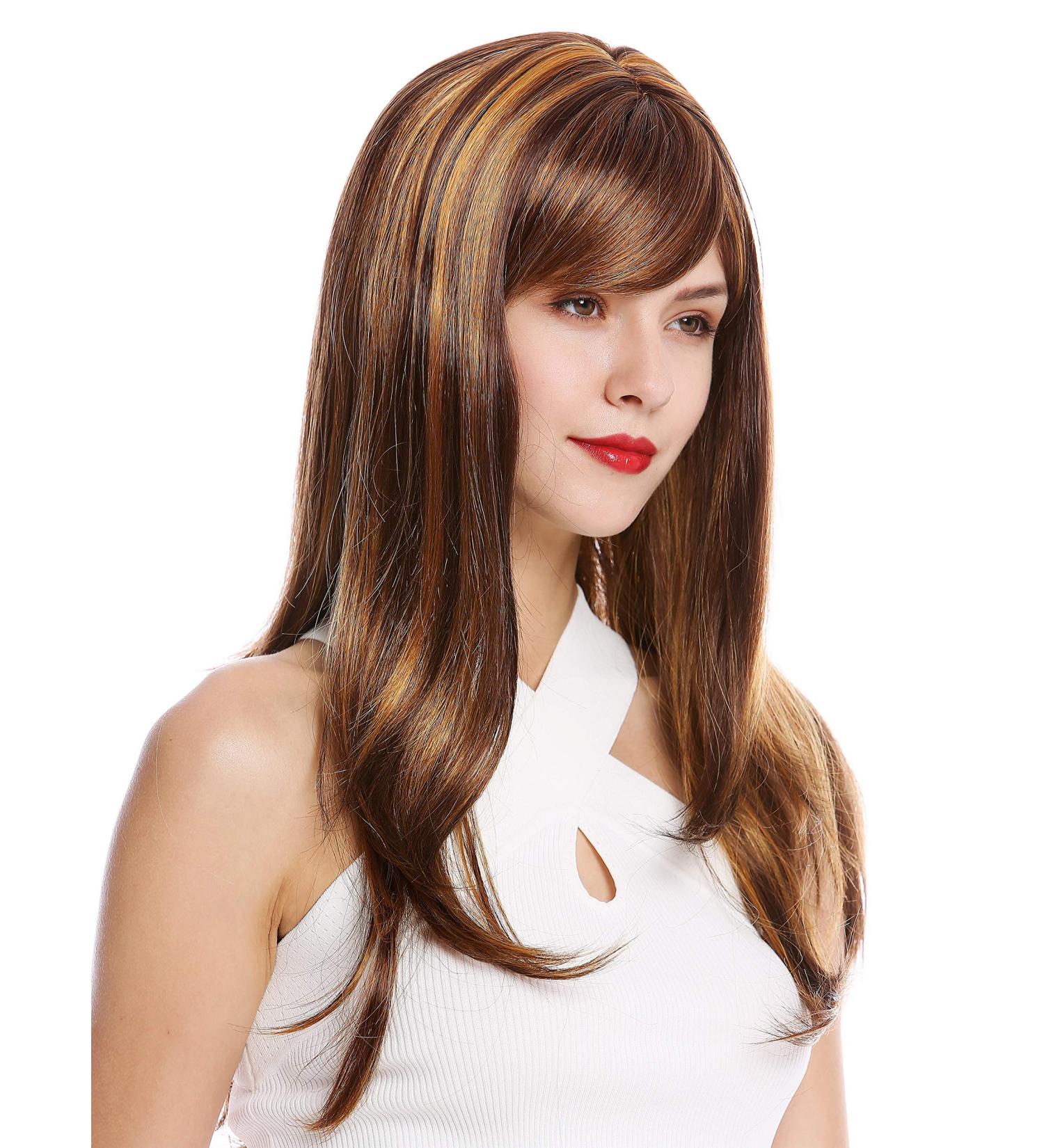 Buy WIG ME UP GFW2274-G74 Long Straight Brown Highlighted Wig for Ladies - Stylish & Comfortable International Shipping Available - Buy Online on GoSupps.com