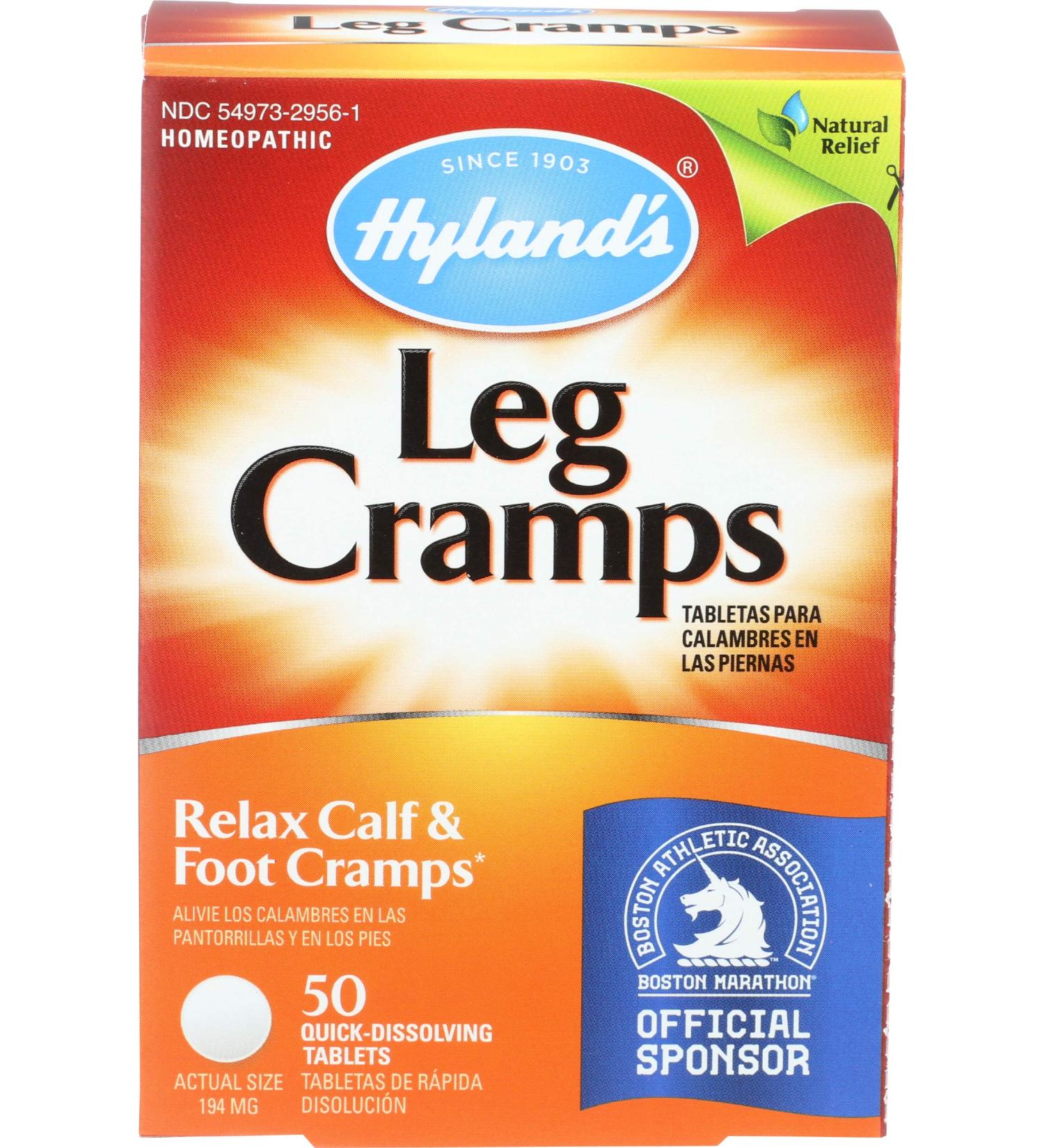 Buy Hyland's Leg Cramps - 50 Quick Dissolving Tablets | Fast Relief for Leg Cramping | International Shipping Available - Buy Online on GoSupps.com