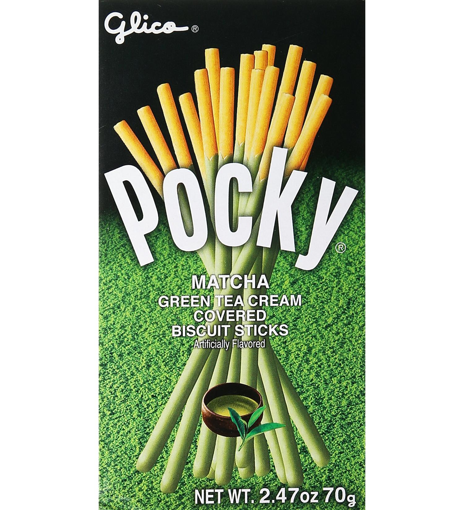 Glico Pocky Matcha Green Tea 2.47 Ounce | Authentic Japanese Snack by Glico - Buy Online on GoSupps.com