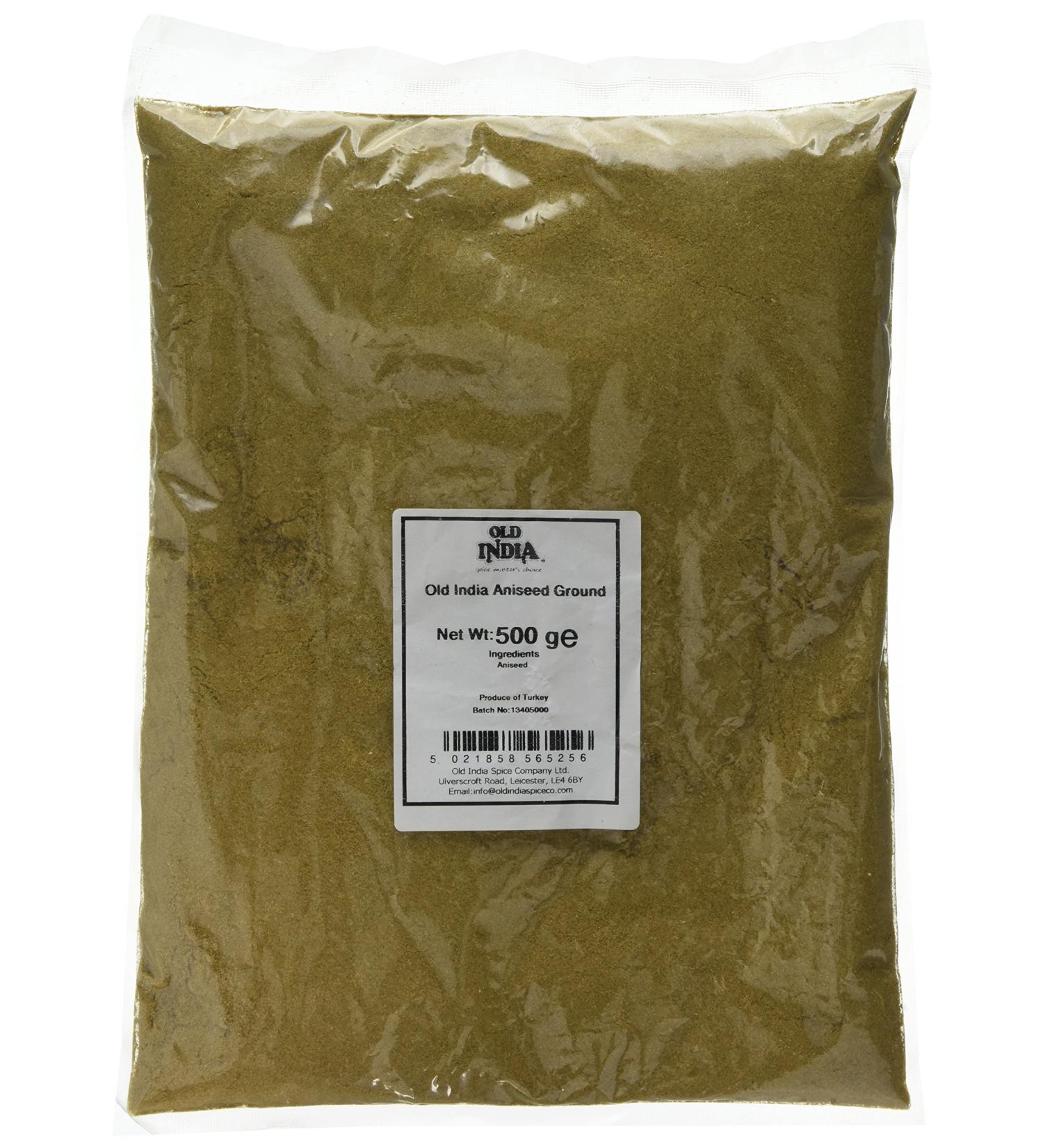 Old India Aniseed Ground 500g - Premium Quality Spice for Cooking - Pack of 1 - Buy Online on GoSupps.com