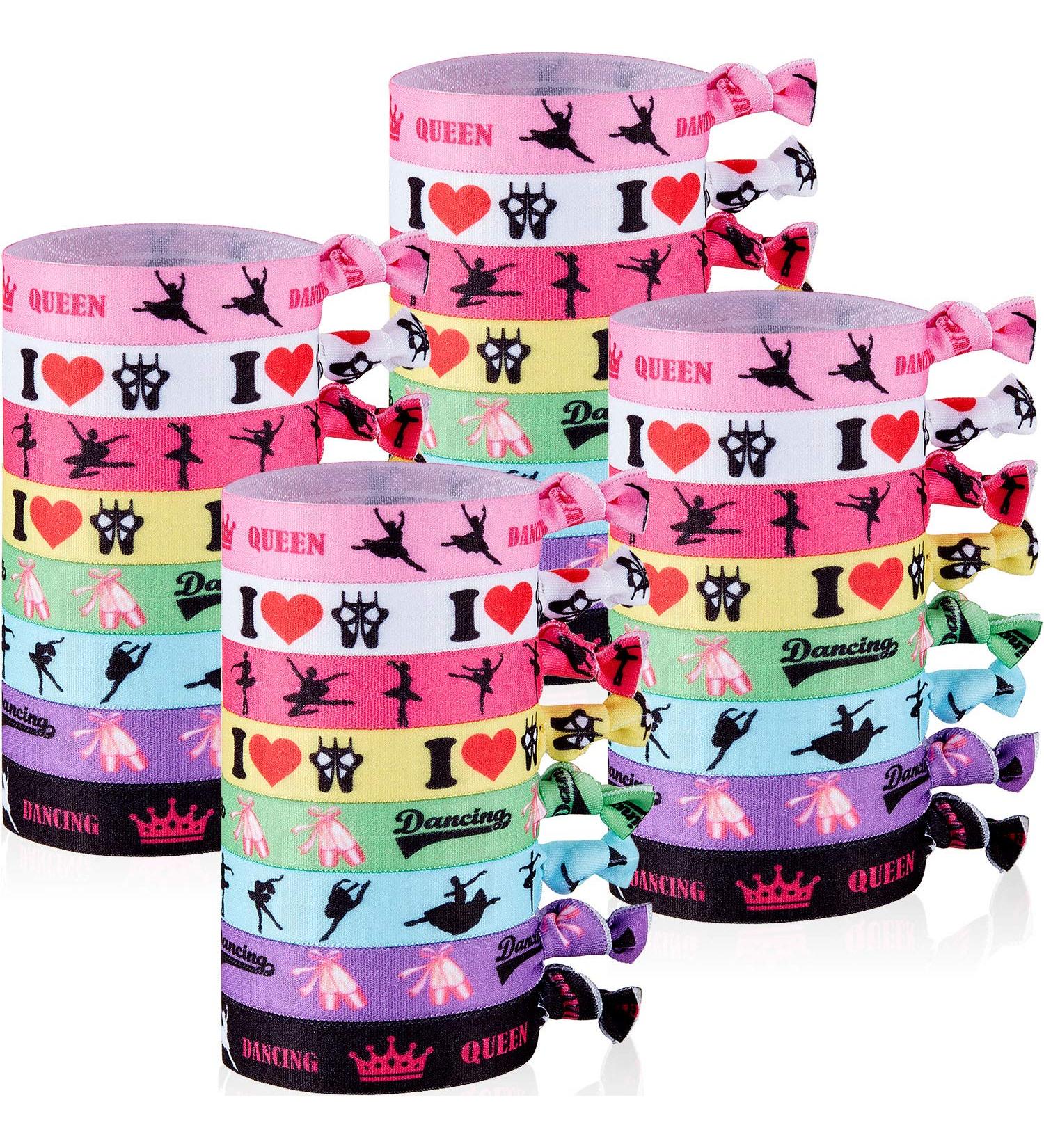 32 Piece Non Crease Ribbon Hair Ties - Mexican Festival Hair Accessories for Girls and Women - Buy Online on GoSupps.com