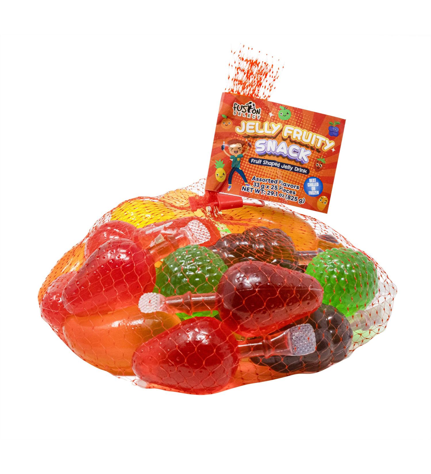 Fusion Select Jelly Fruit Snacks - TikTok Challenge Hit, Assorted Flavors in Mesh Bag - Buy Online on GoSupps.com
