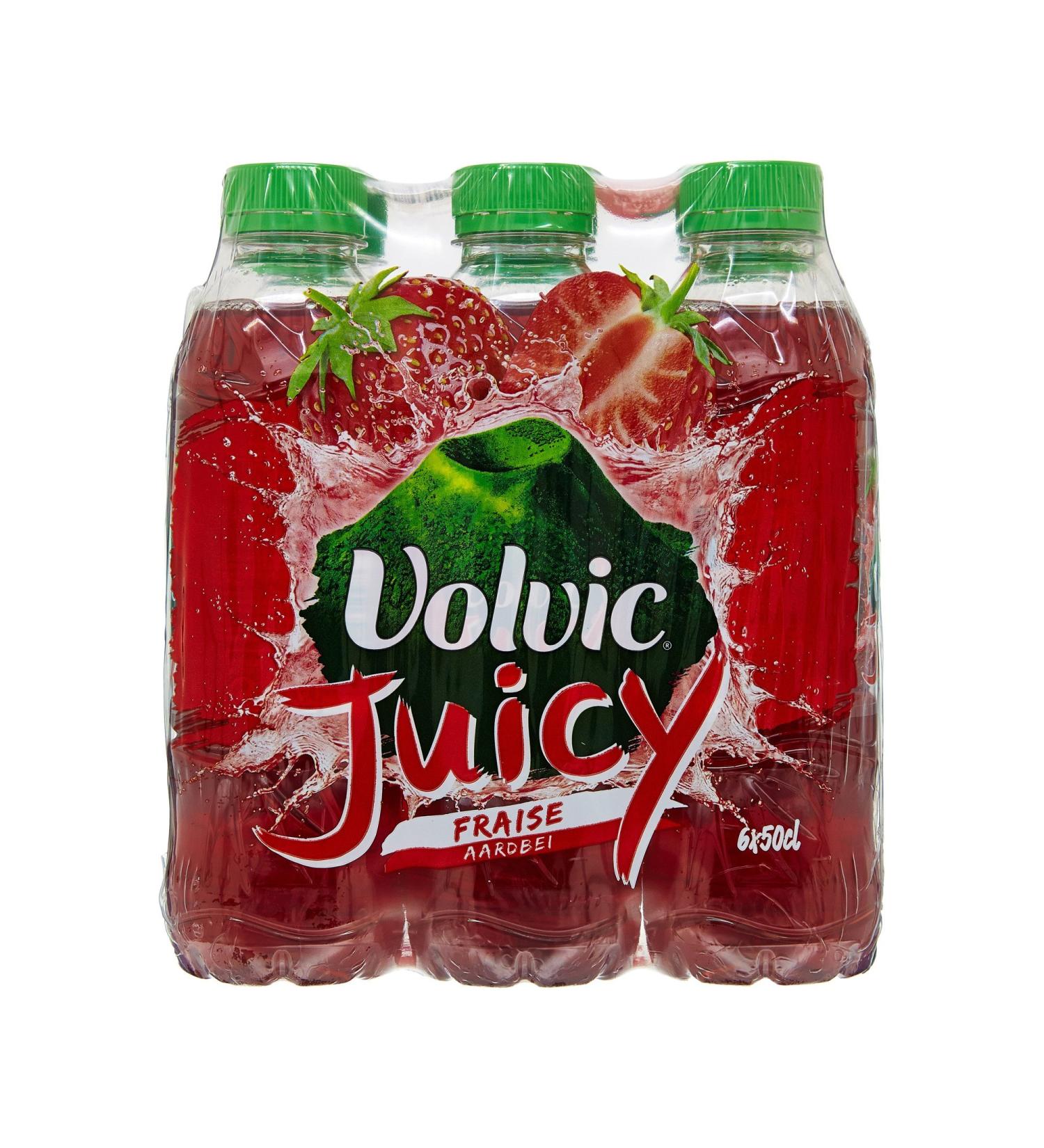 Volvic Volvic Juicy Strawberry 6 Bottles of 50 cl - Buy Online on GoSupps.com
