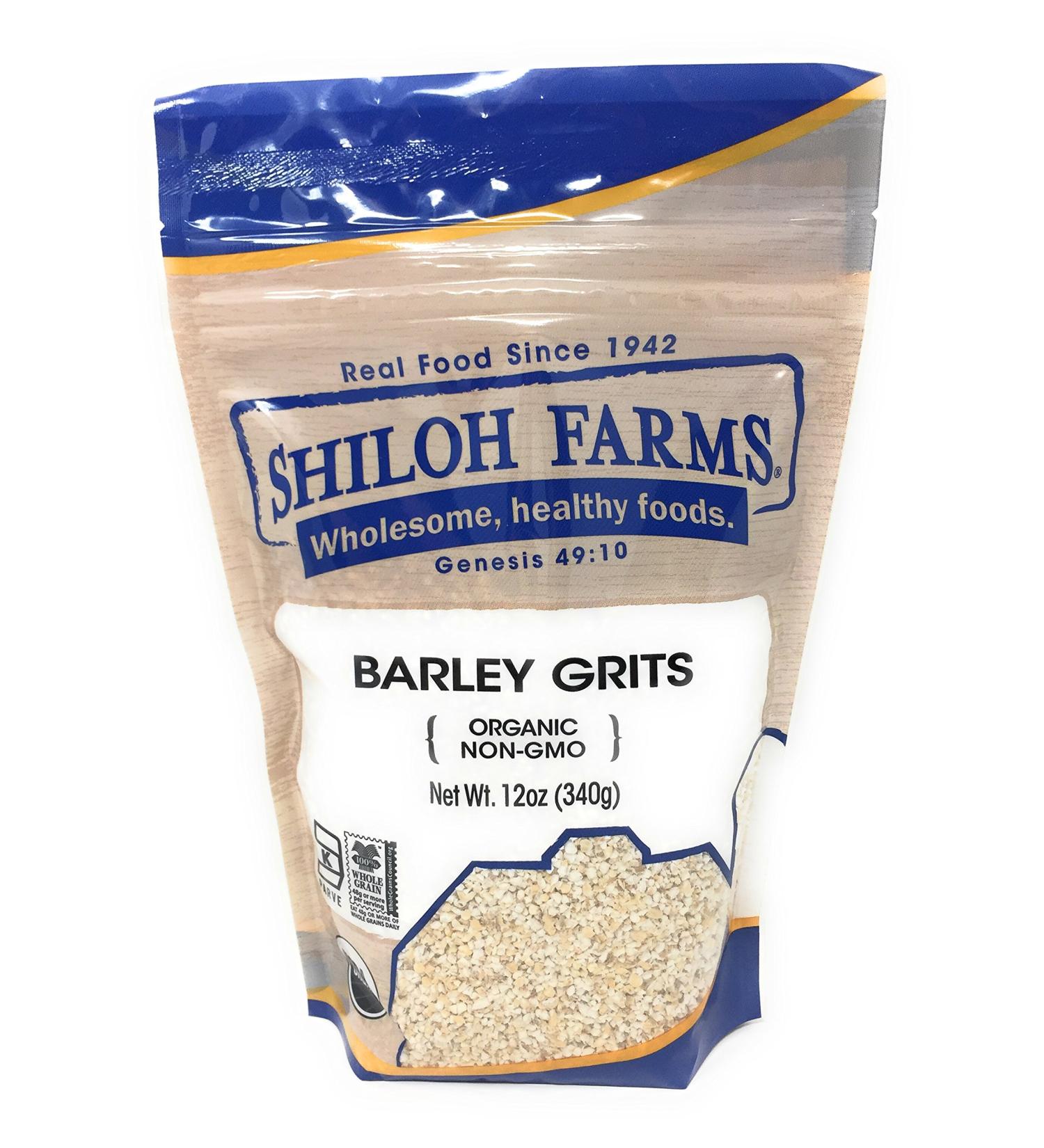 Shiloh Farms Organic Barley Grits - 12 oz (Pack of 2) | Nutritious and Delicious Breakfast Option - Buy Online on GoSupps.com