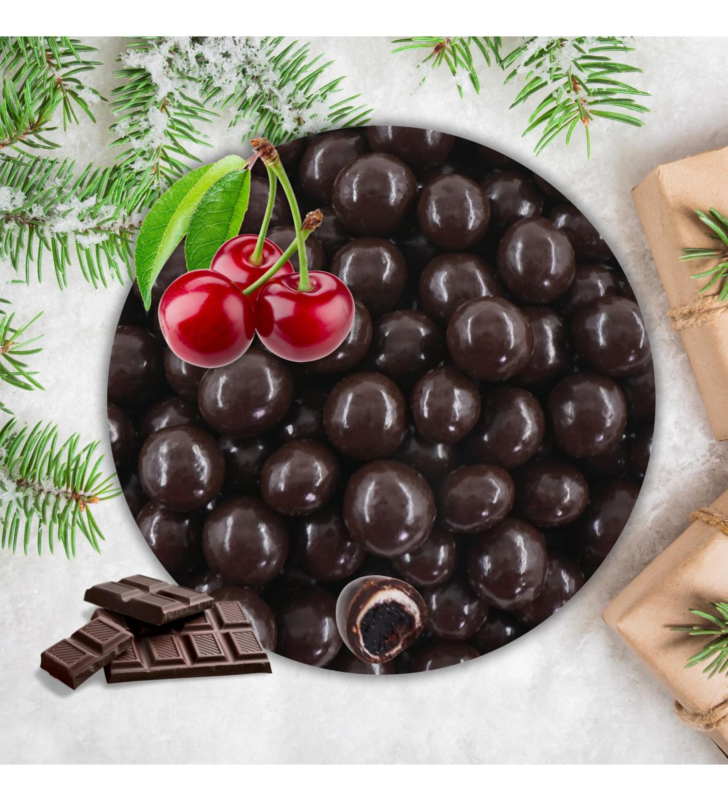 EinsSein 0.4 kg chocolate cherries | Candied sour cherries with dark chocolate | Alternative for freeze-dried sour cherries with tender and mega delicious chocolate | Chocolate cherries - Buy Online on GoSupps.com
