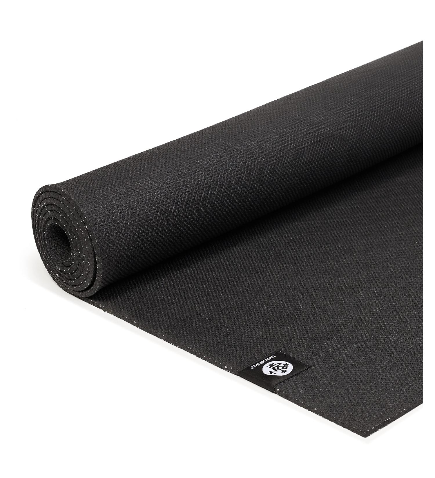 Manduka X Yoga Mat - Non-Slip, 5mm Thick Cushion for Joint Support, Easy to Carry - 71 Inch (180cm) Black - Men and Women - Buy Online on GoSupps.com