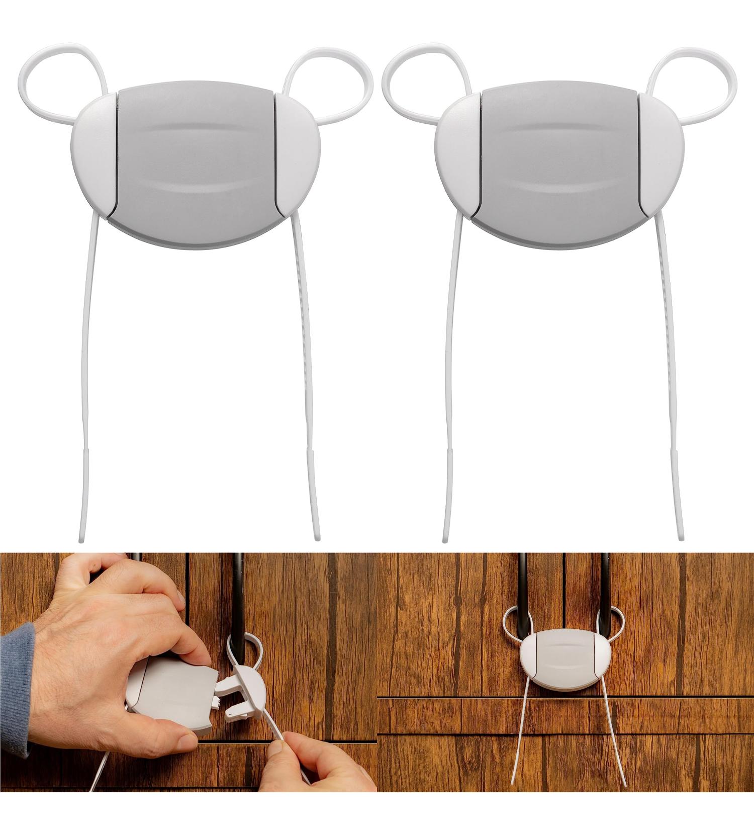 Child Safety Cabinet Locks - 2-Piece No-Drill Solution for Hazardous Areas | Secure Your Home with Easy-Install Childproofing - Buy Online on GoSupps.com