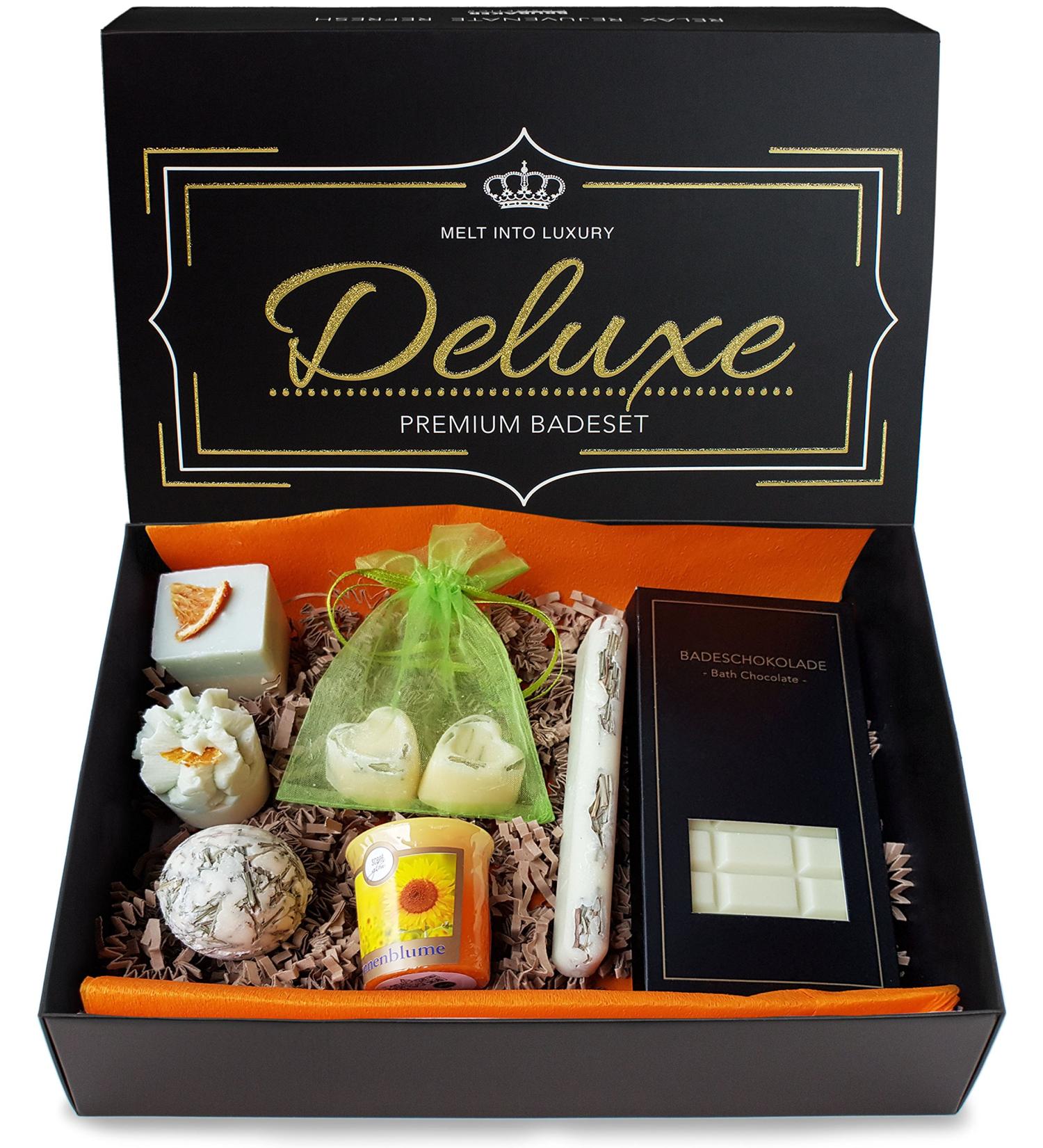 Brubaker 8-Part Organic Bathing Chocolates | Deluxe Aloe Vera & Green Tea | Vegan Natural Ingredients | Handmade Gift Box - Buy Online on GoSupps.com
