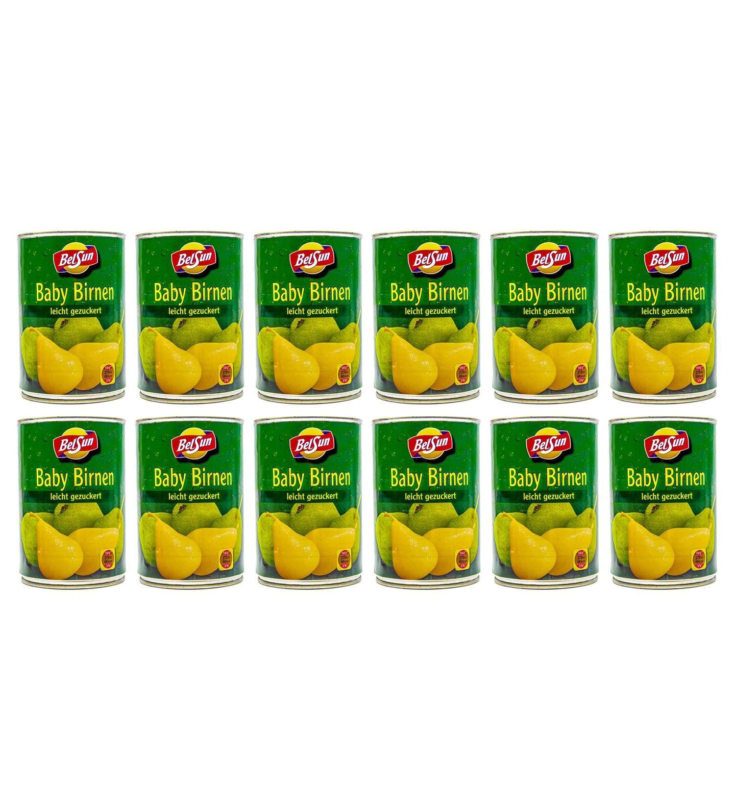 Buy Food-United Whole Baby Pears in Light Syrup - 12 Cans 425g (200g Peeled) - Premium Quality Spanish Summer Fruits - Buy Online on GoSupps.com