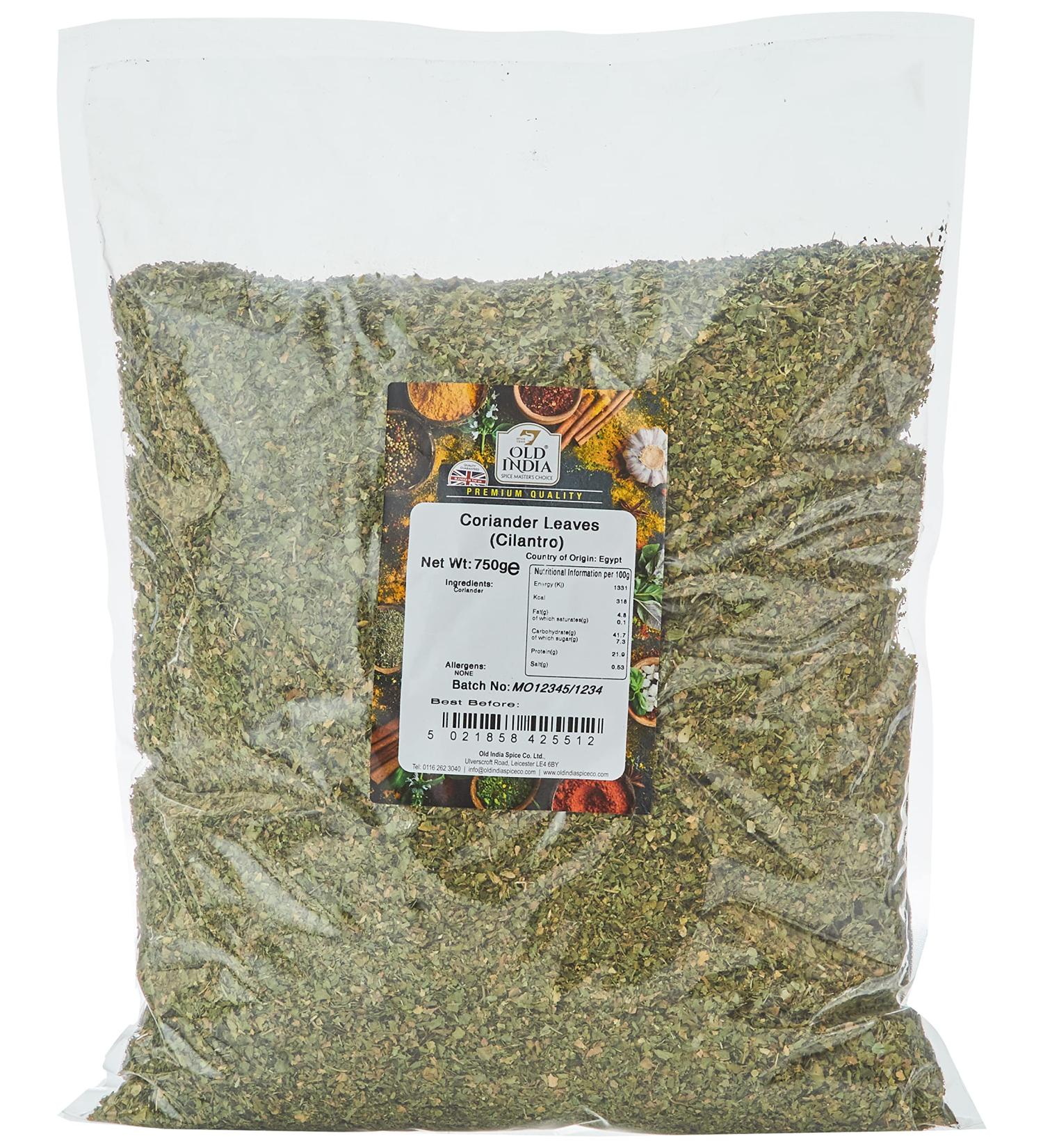 Old India Cilantro Coriander Leaves 750g - Premium Quality Spices - Buy Online on GoSupps.com