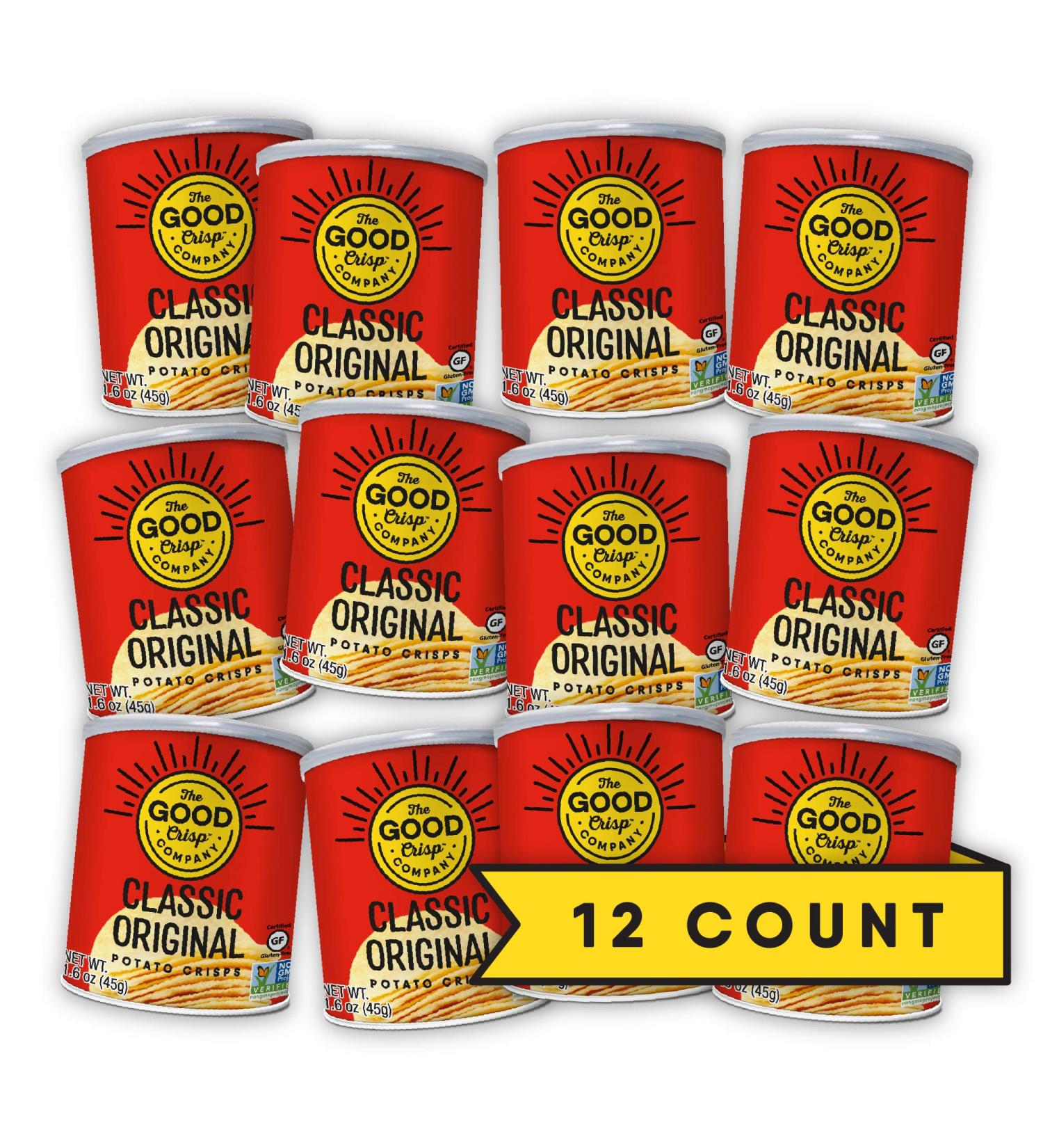 Good Crisps Original 1.6 oz - Pack of 12 | Crunchy Snacks for Any Occasion - Buy Online on GoSupps.com