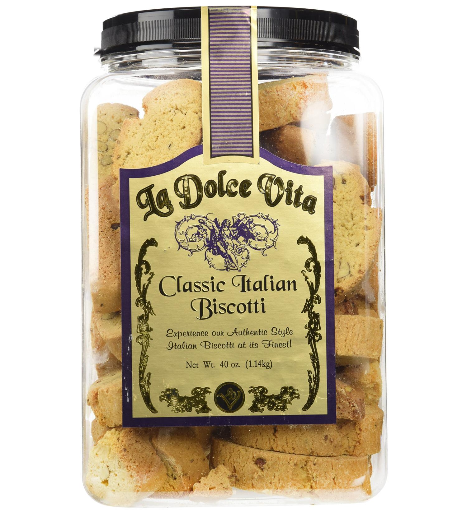 La Dolce Vita Classic Almond Biscotti - 40 Ounce - Buy Online on GoSupps.com