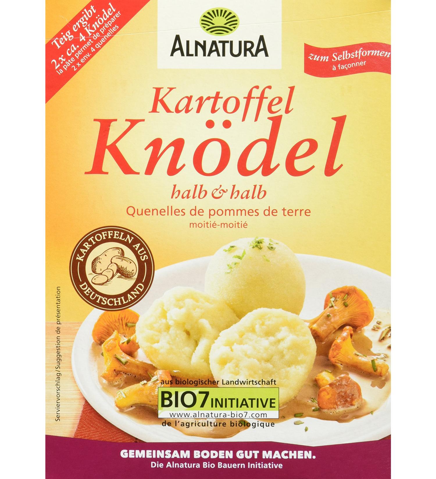 Alnatura Organic Potato Dumplings Half and Half - Pack of 8 (8 x 225g) | Buy Internationally - Buy Online on GoSupps.com
