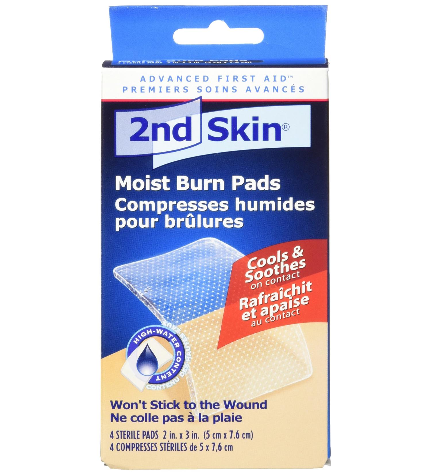 2nd Skin Moist Burn Pads Medium - 4-Count (2 x 3 Inches) - Buy Online on GoSupps.com