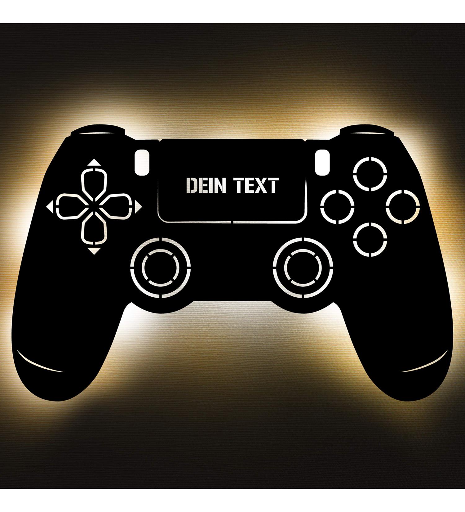 Personalized Wooden Gaming Controller Lamp - Unique Gift for Men | Gaming Room Decor & Customizable Light - Buy Online on GoSupps.com