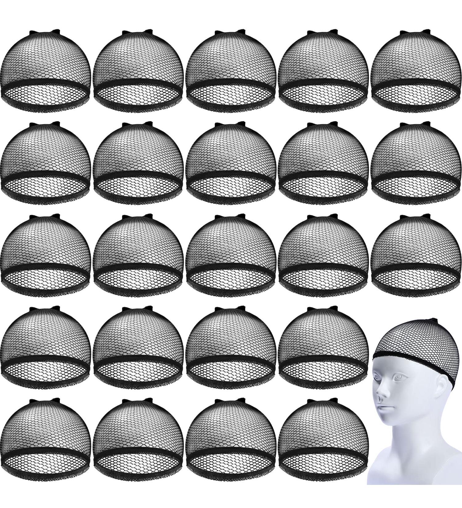 50 Piece Stretchy Nylon Wig Caps - Black Fishnet Wig Cap for Women, Men, Girls - Weaving Cap Liner - Buy Online on GoSupps.com