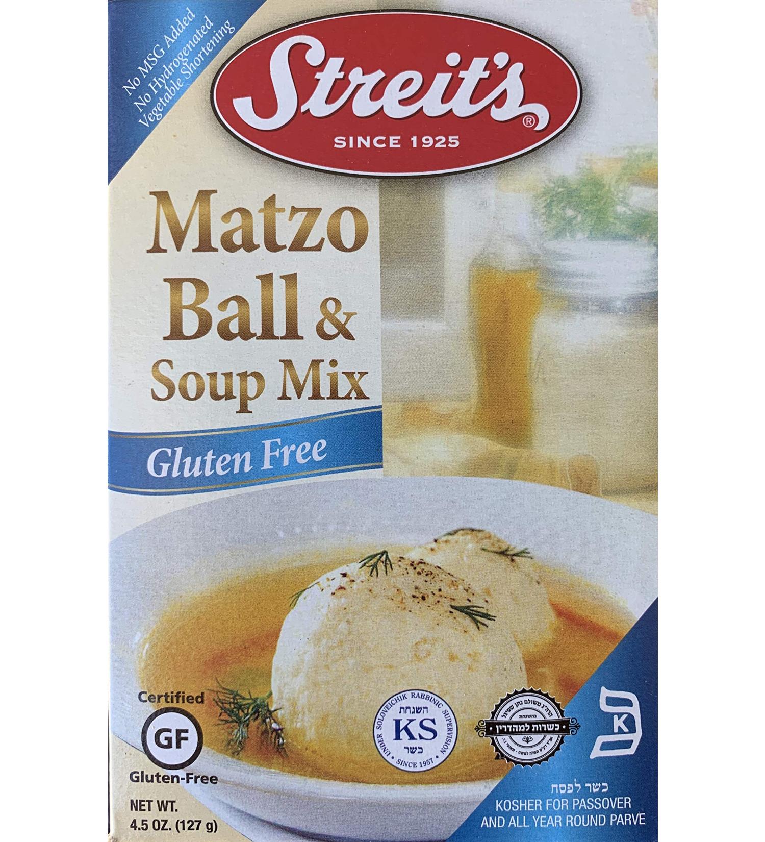 Streit's Matzo Ball Soup Gluten Free 4.5 Oz (3 -Pack) soup 4.5 Ounce (Pack of 3)